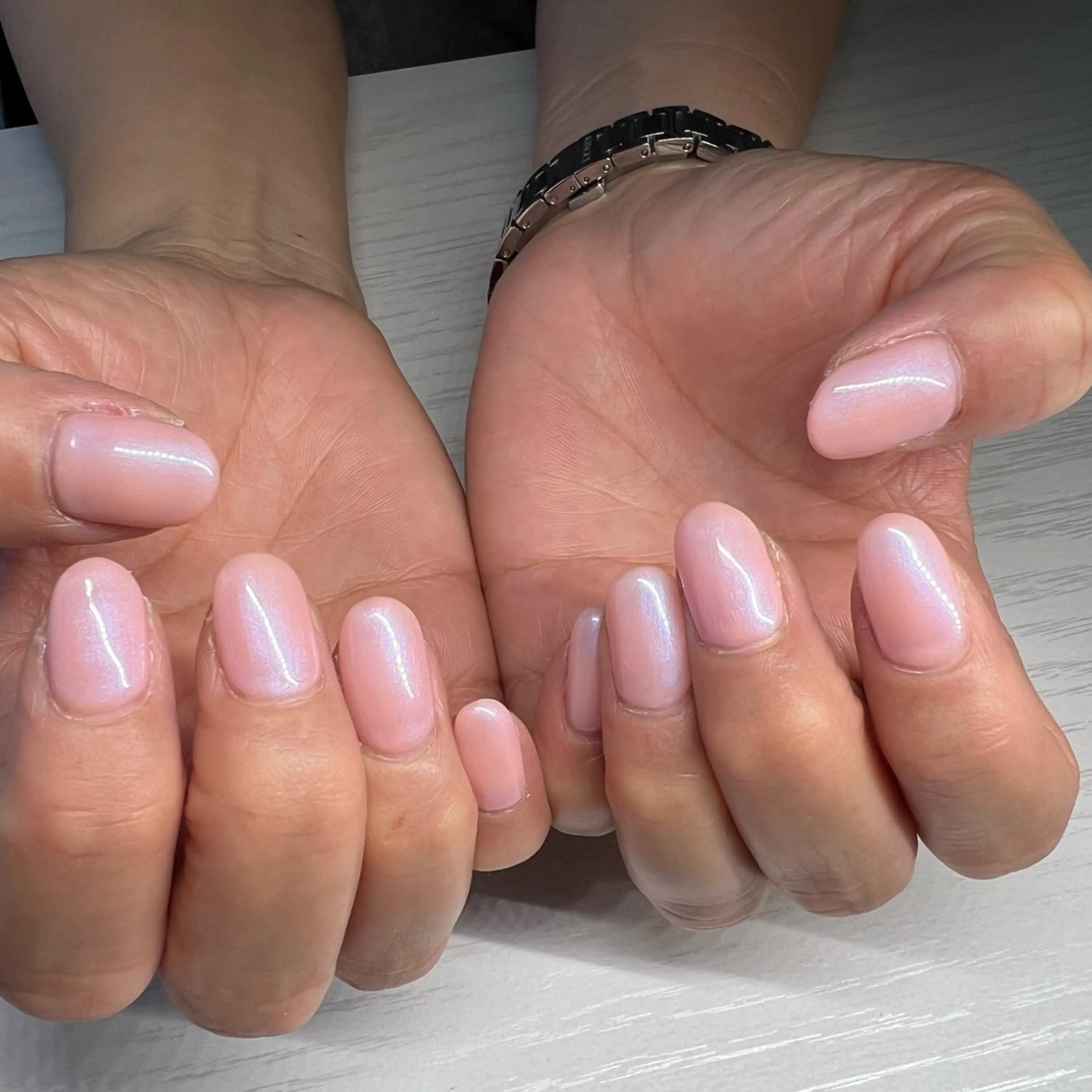 ネイル ワンカラーネイル ピンク PARU nailのネイルデザイン