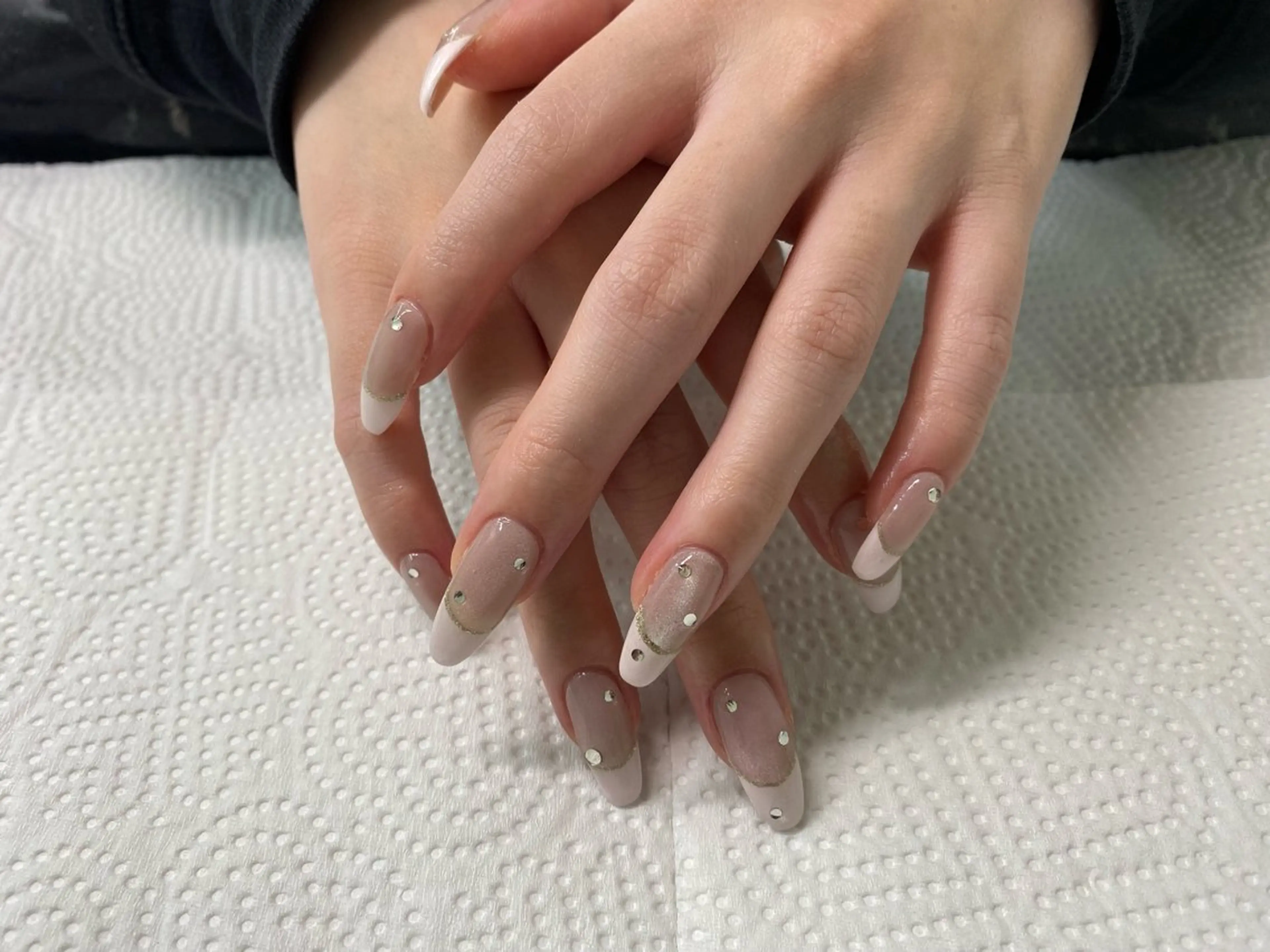 ネイル フレンチネイル マグネットネイル free nail所属・K. Mのネイルデザイン