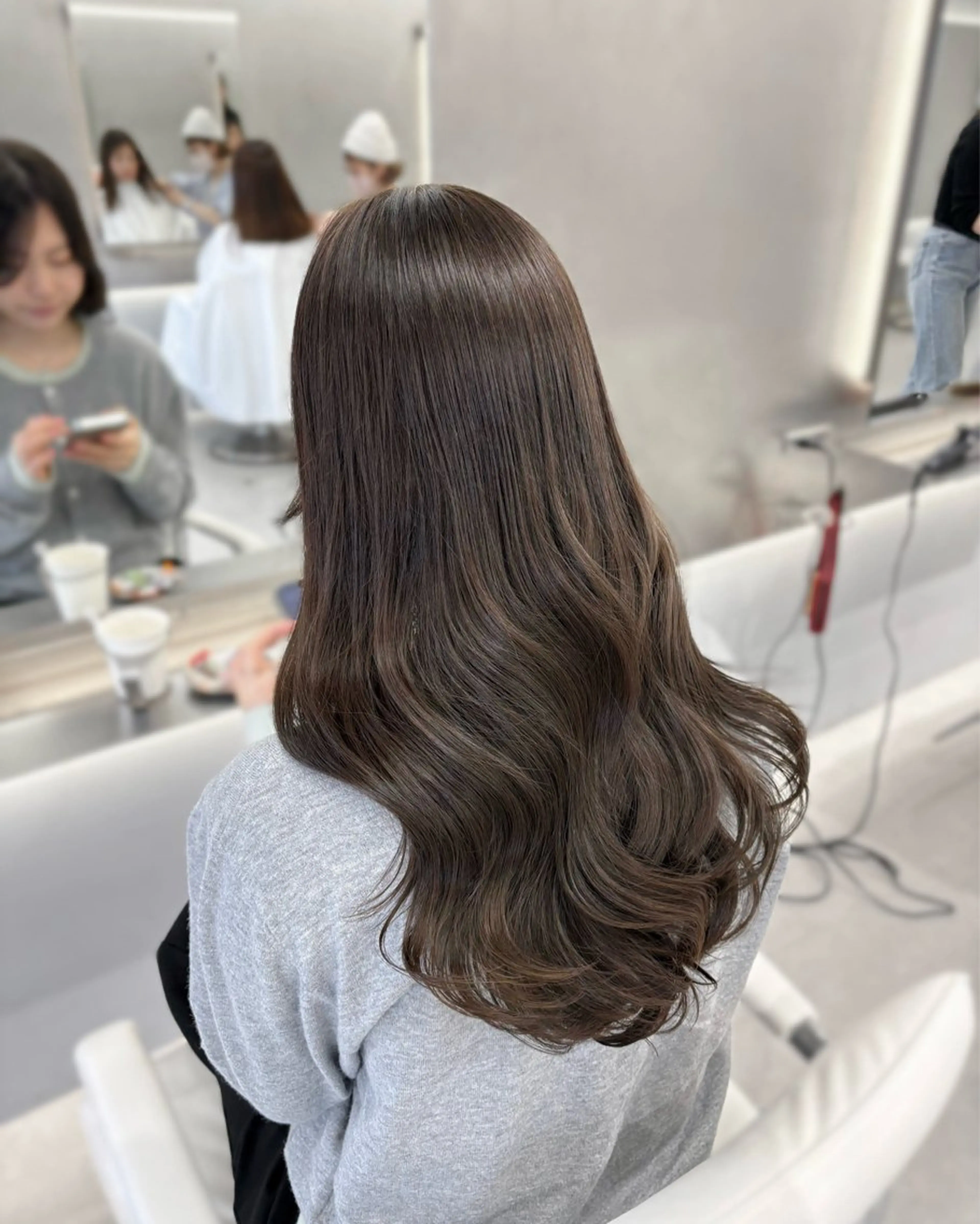 ロング カラー カット ヘアカラー ユウカ 千葉駅 @lei_yuukaのヘアスタイル