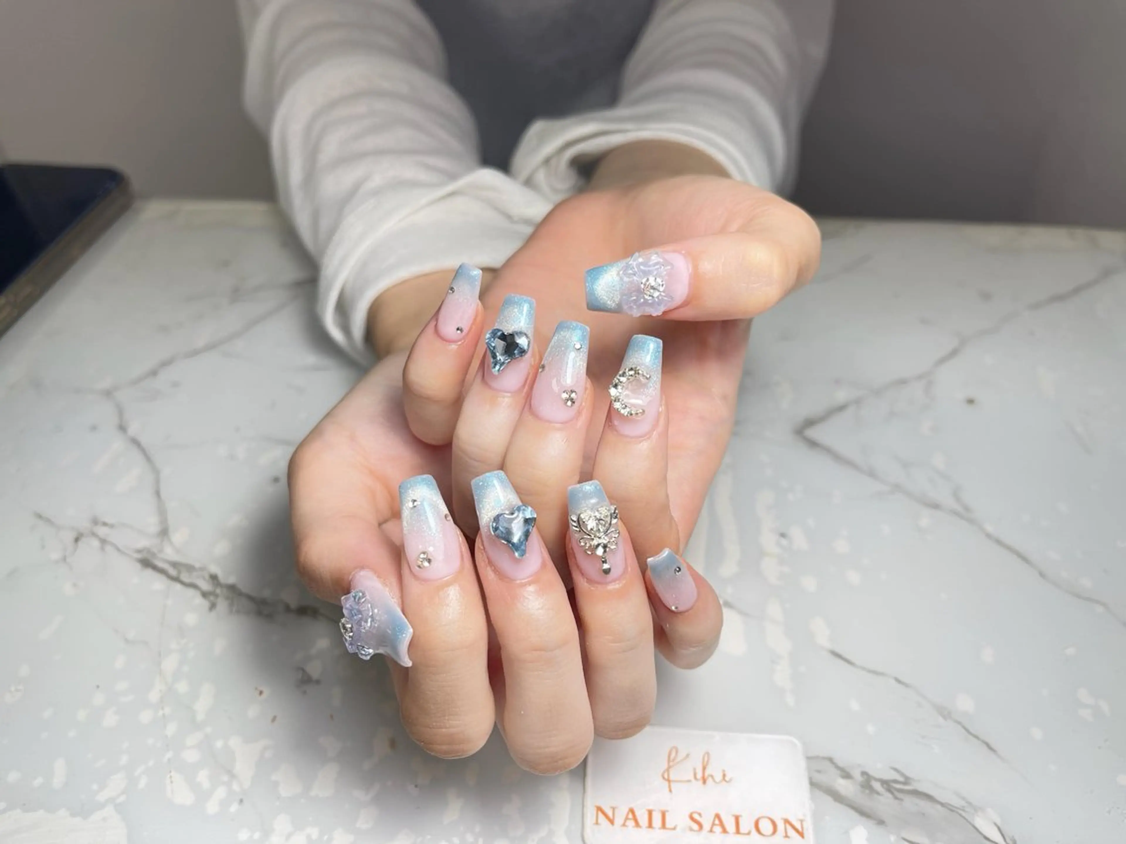 ネイル アートネイル フレンチネイル ジェルネイル グラデーション 韓国ネイル ハンドネイル ハンドケア Nail Salon Kihi さくらのネイルデザイン