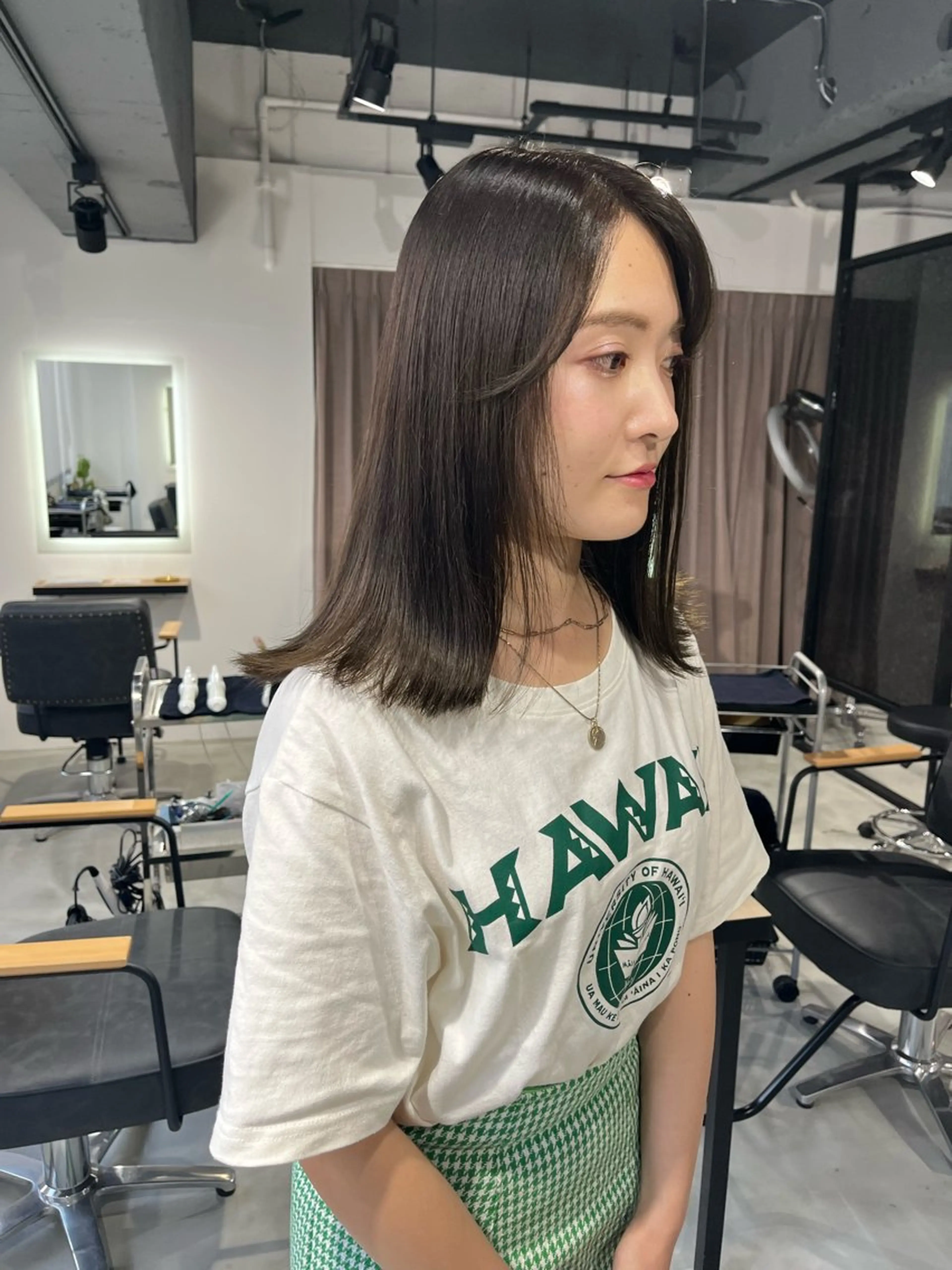 セミロング ALLYS 渋谷店所属・最高級の艶のある カラーmei🎨のヘアスタイル