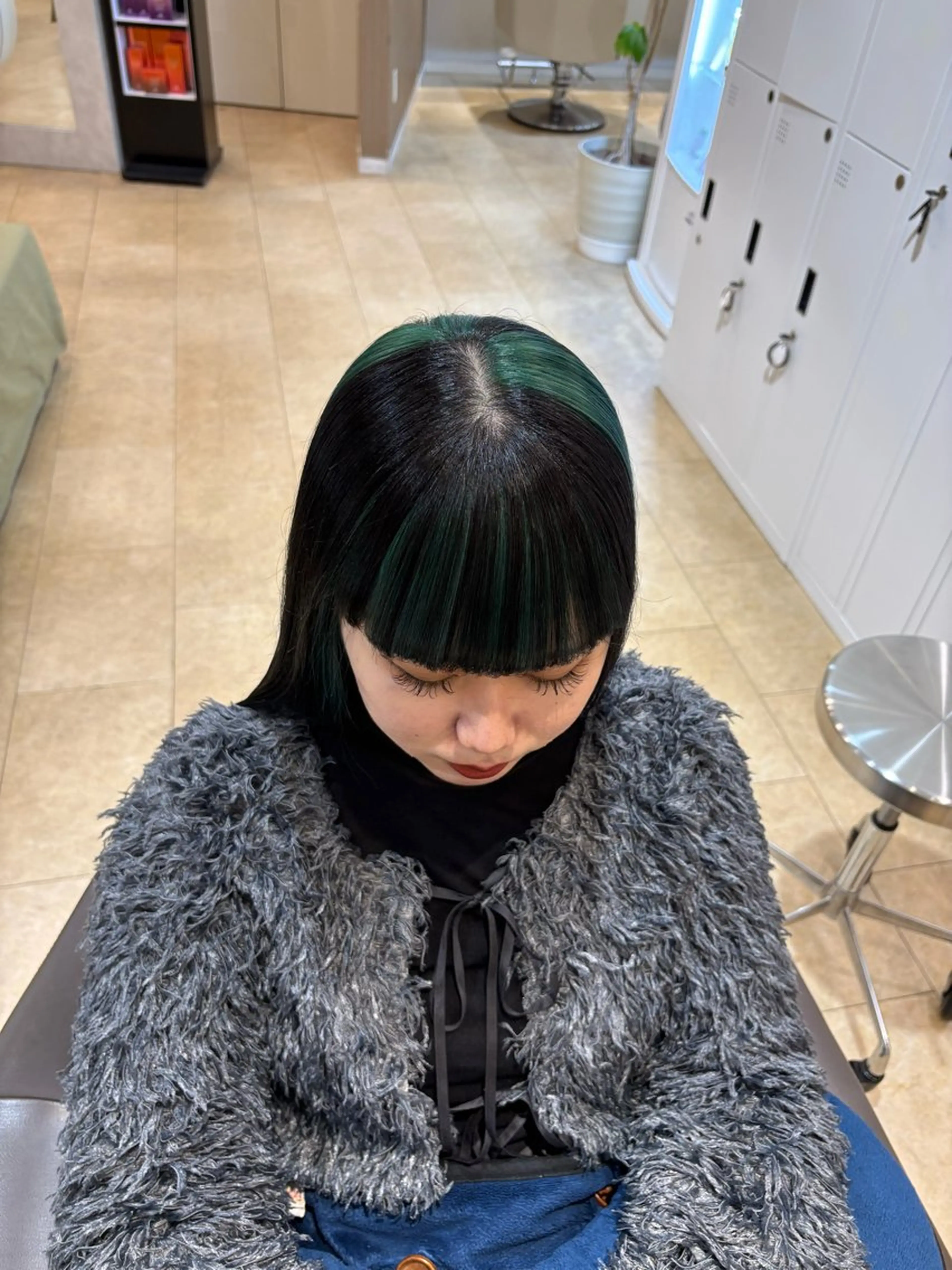 セミロング カラー ヘアカラー あいり 福岡美容師のヘアスタイル