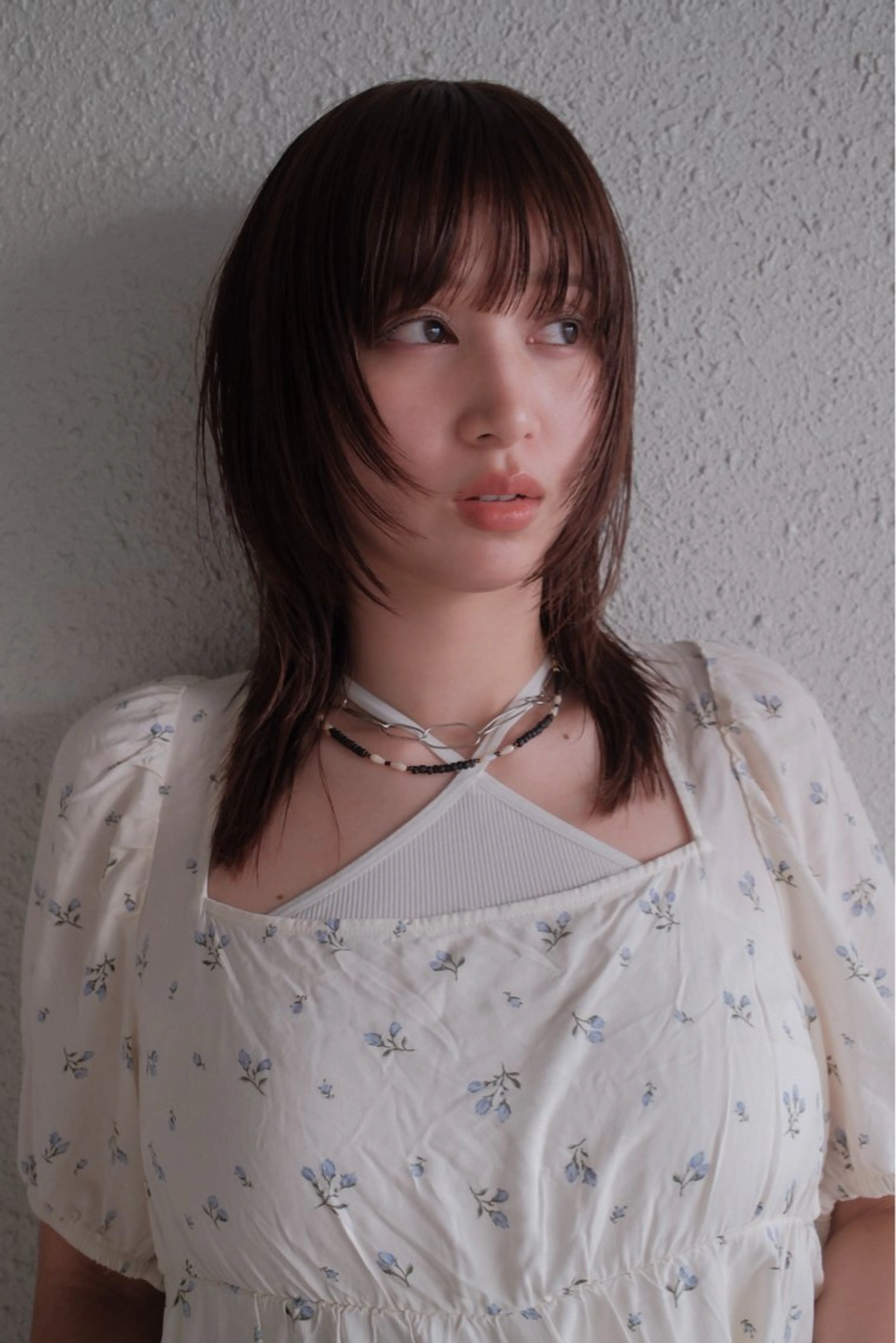 セミロング カラー カット ヘアカラー KEI gattacaのヘアスタイル