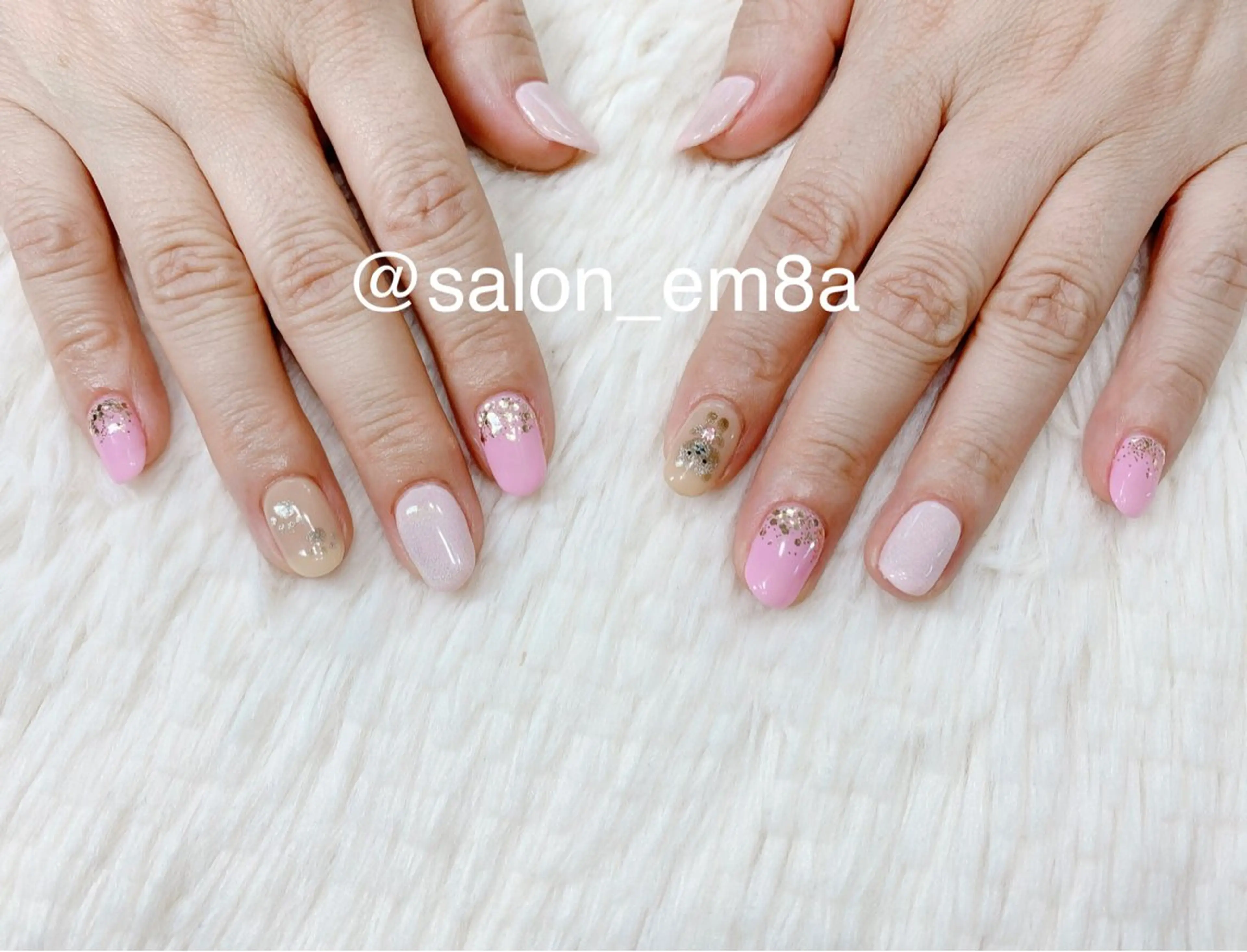 ネイル ジェルネイル マグネットネイル ハンドネイル salon EM&A emiのネイルデザイン