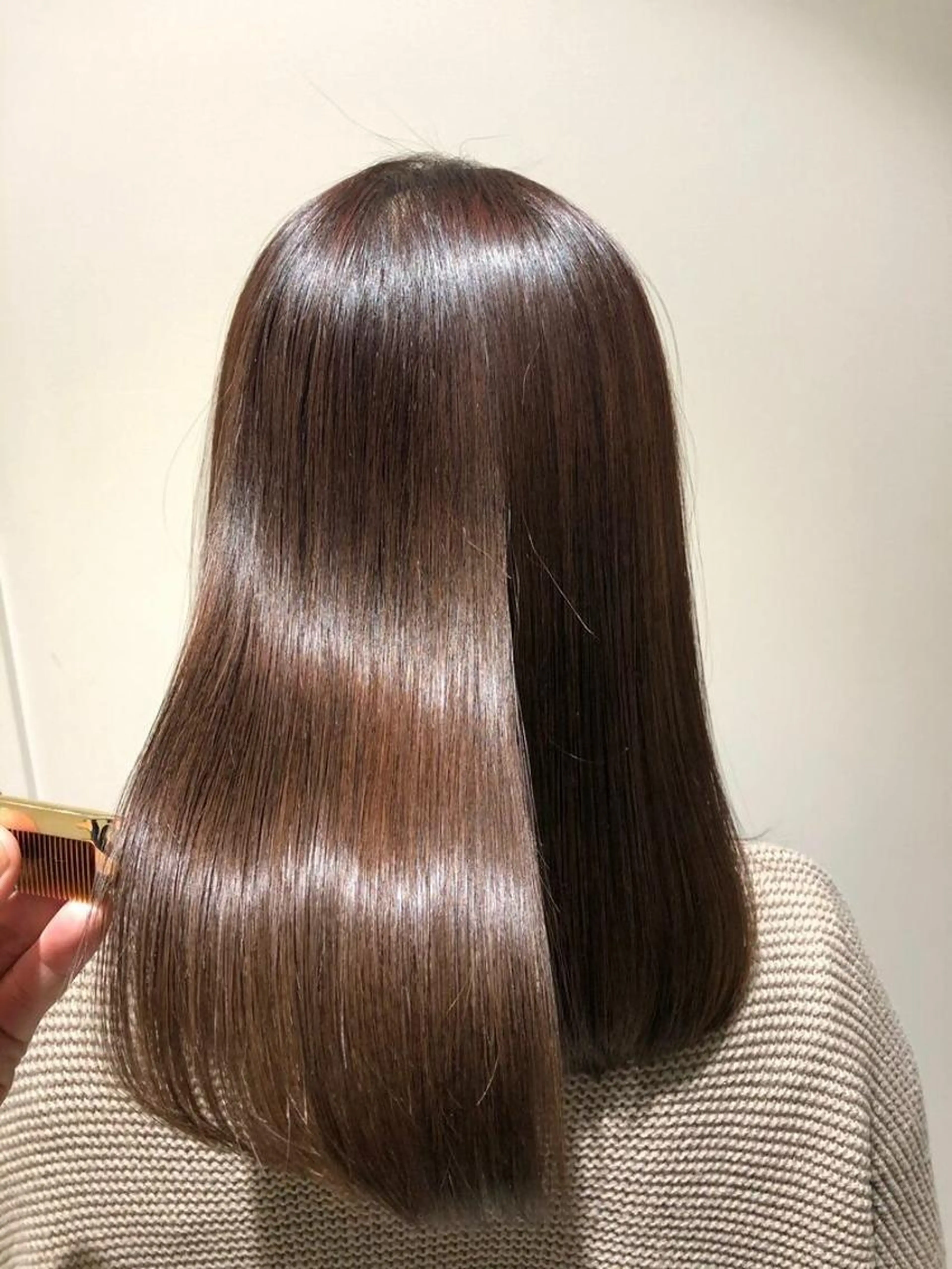 髪質改善カラーの写真
