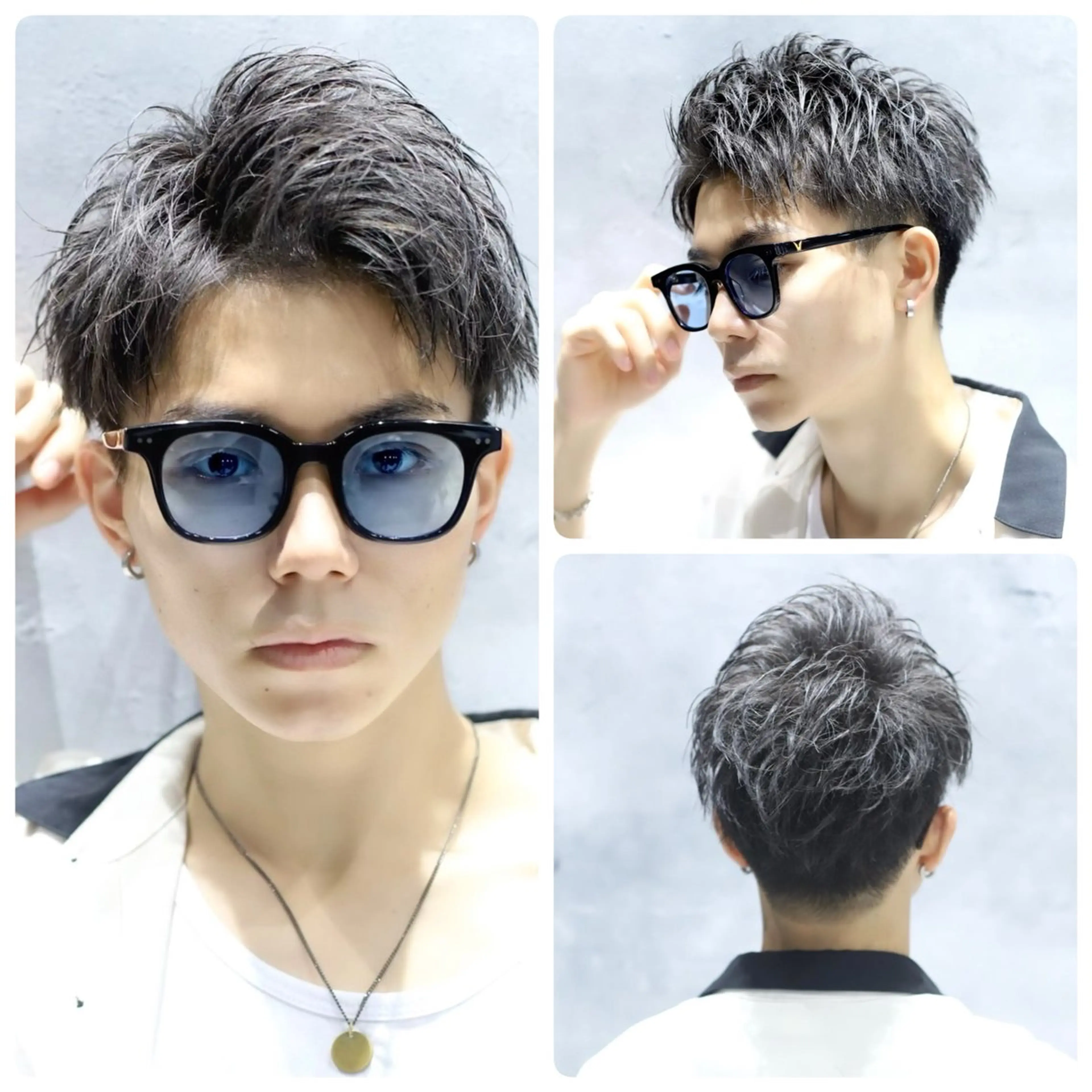ショート メンズ 【無料カットモデル】 塙　明日斗のヘアスタイル