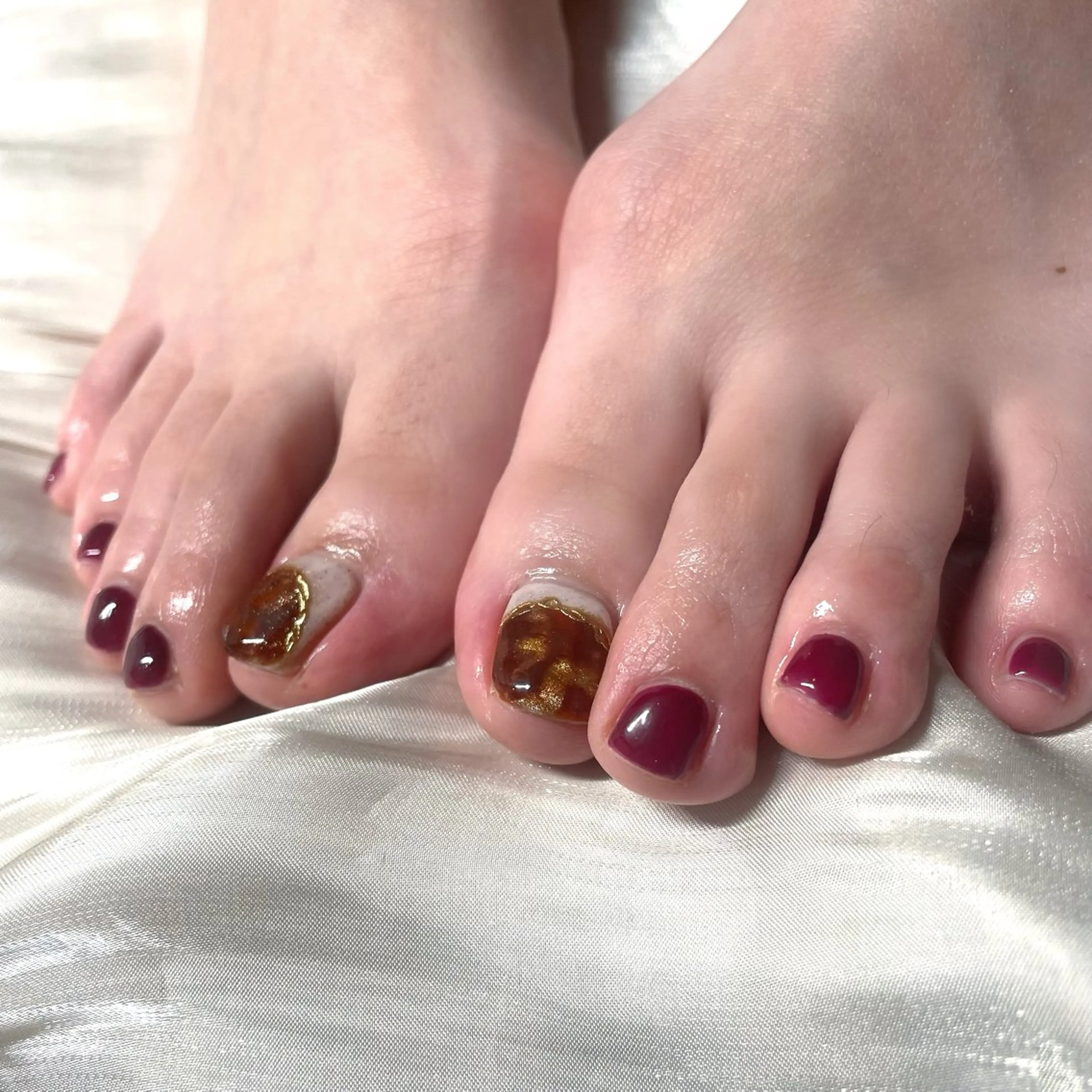 ネイル フットネイル 佐柄 あすかのネイルデザイン