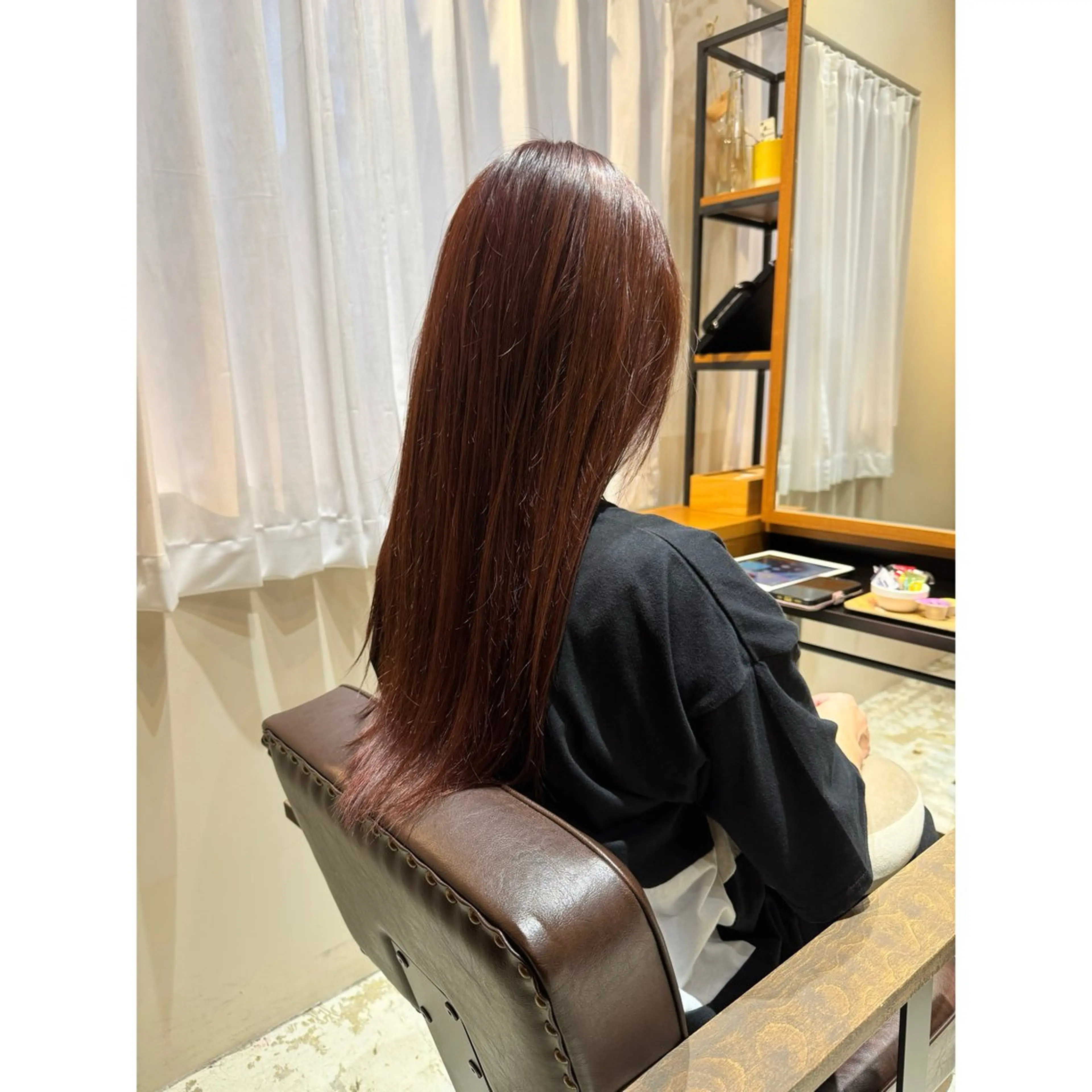 ロング カット ヘアカラー 喜友名洸季 anoneのヘアスタイル