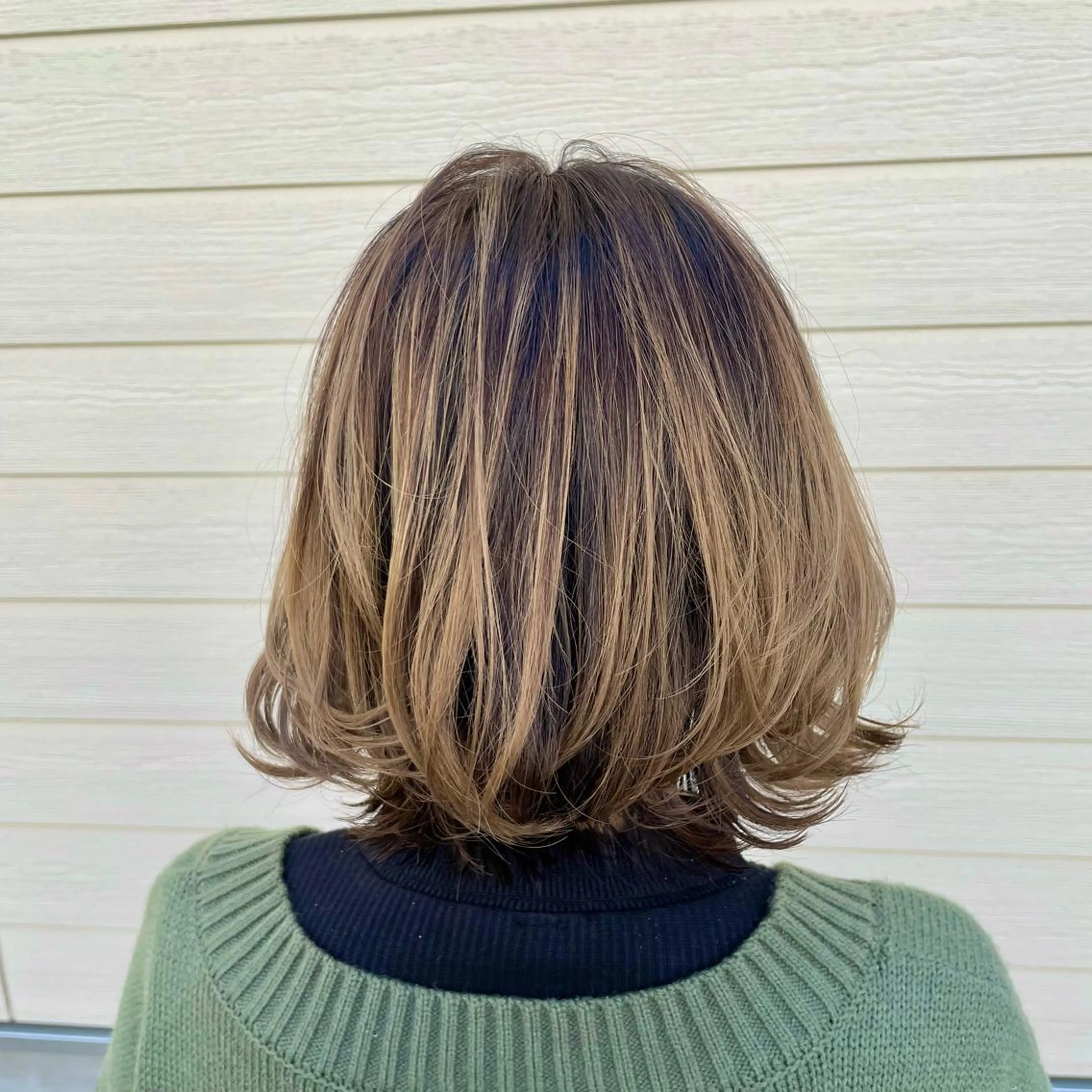 ミディアム カラー バレイヤージュ レイヤーカット ヘアカラー トリートメント ヘアセット RUBEUS【ルベウス】所属・✨艶々カラー🎨 杉本賢人のヘアスタイル
