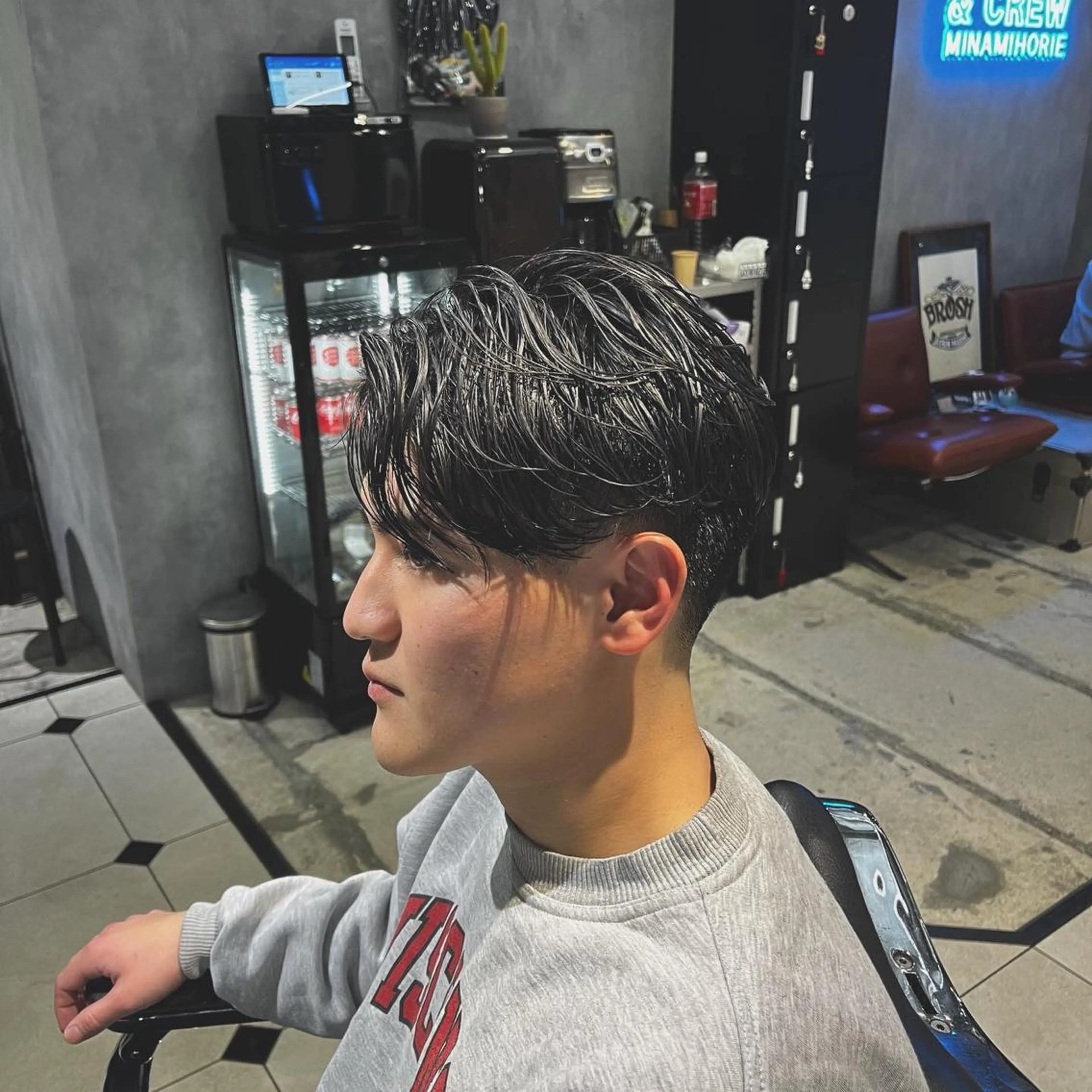 💈《minimo特別価格》💈シャンブロ、スタイリング込《デザインカット&カルマパーマ》の写真