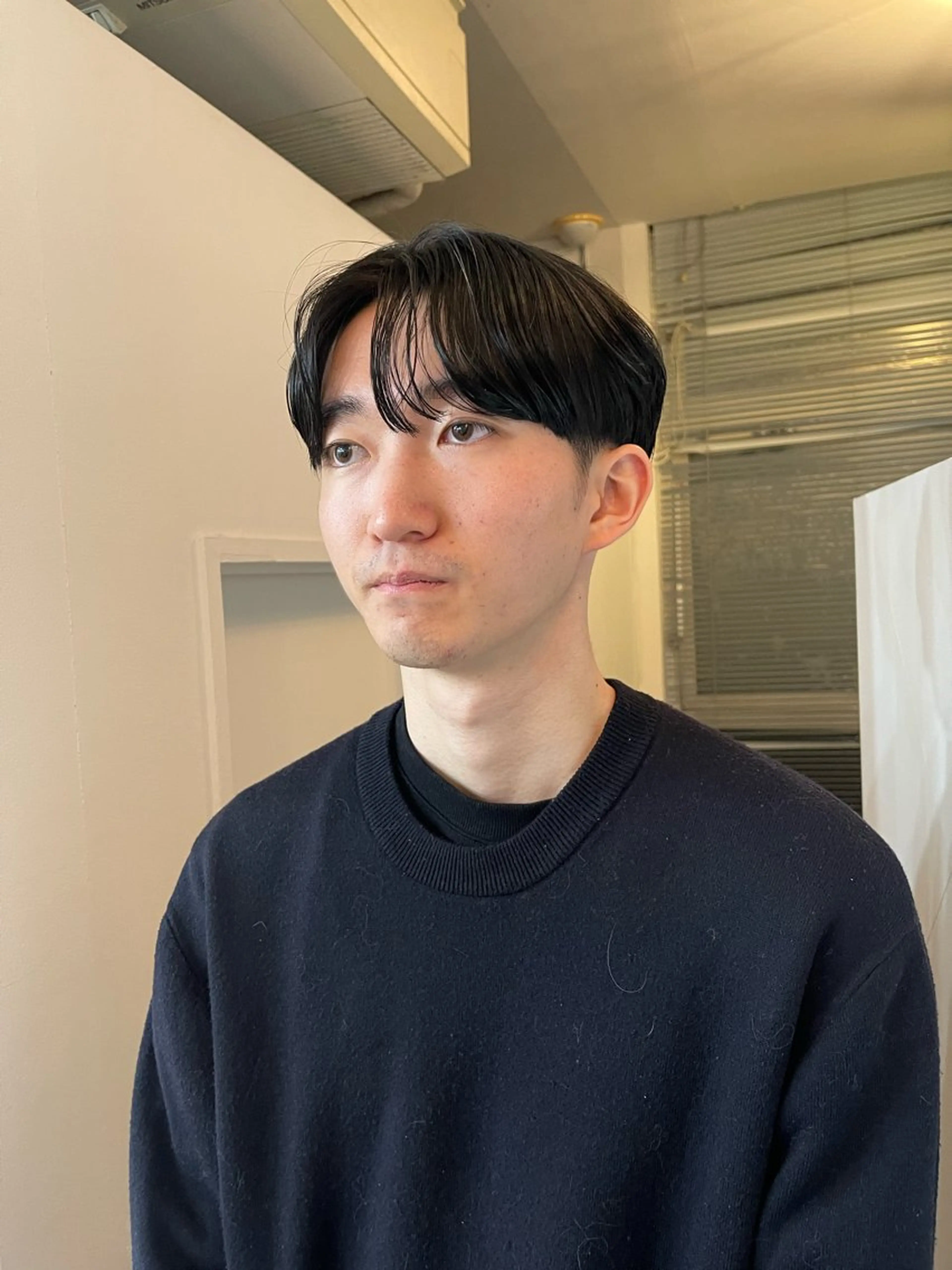 メンズ センターパート ボブ/レイヤー /河内温太のヘアスタイル