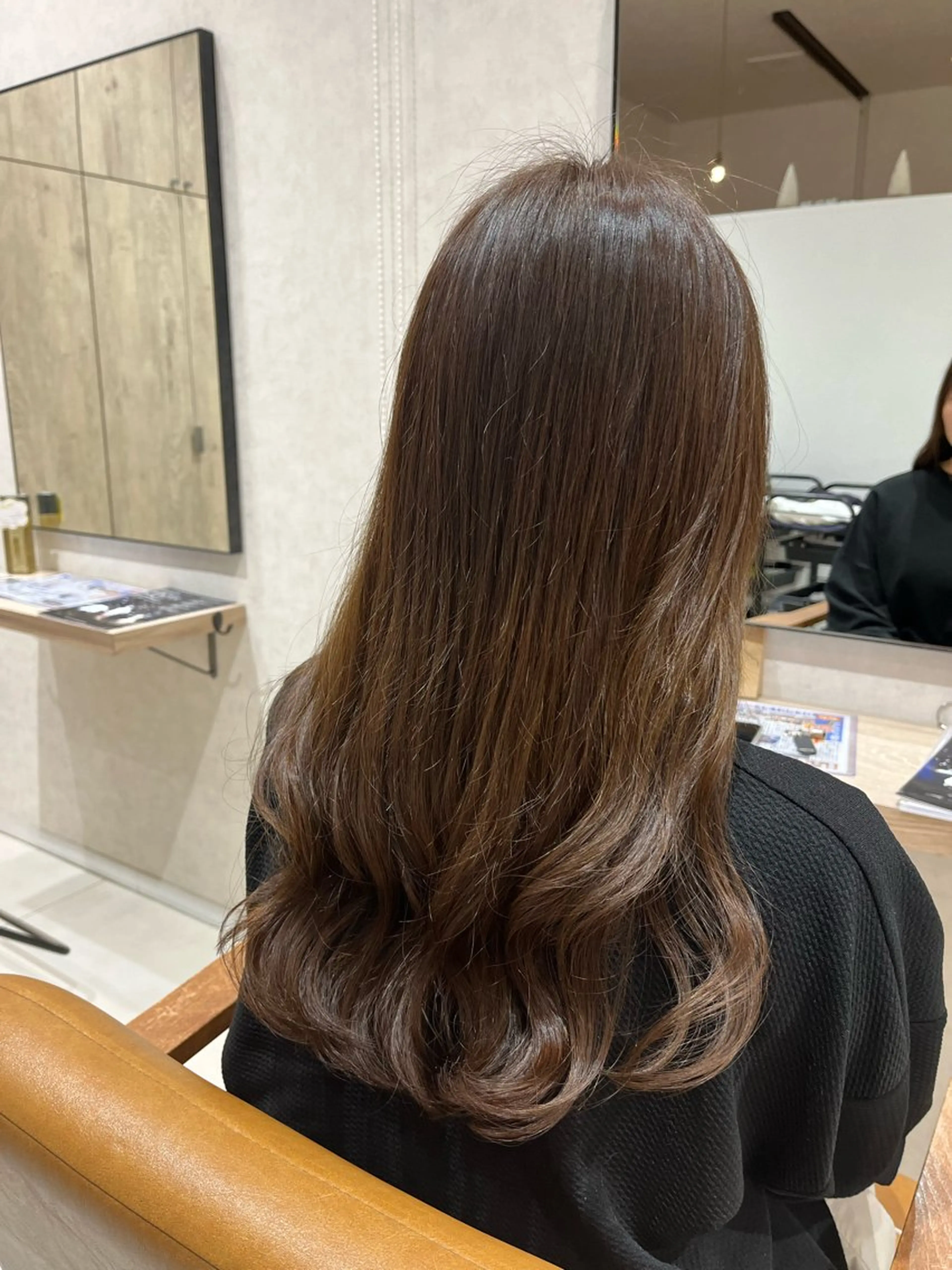 ロング カラー ベージュカラー 無料カットモデル募集 もえのヘアスタイル