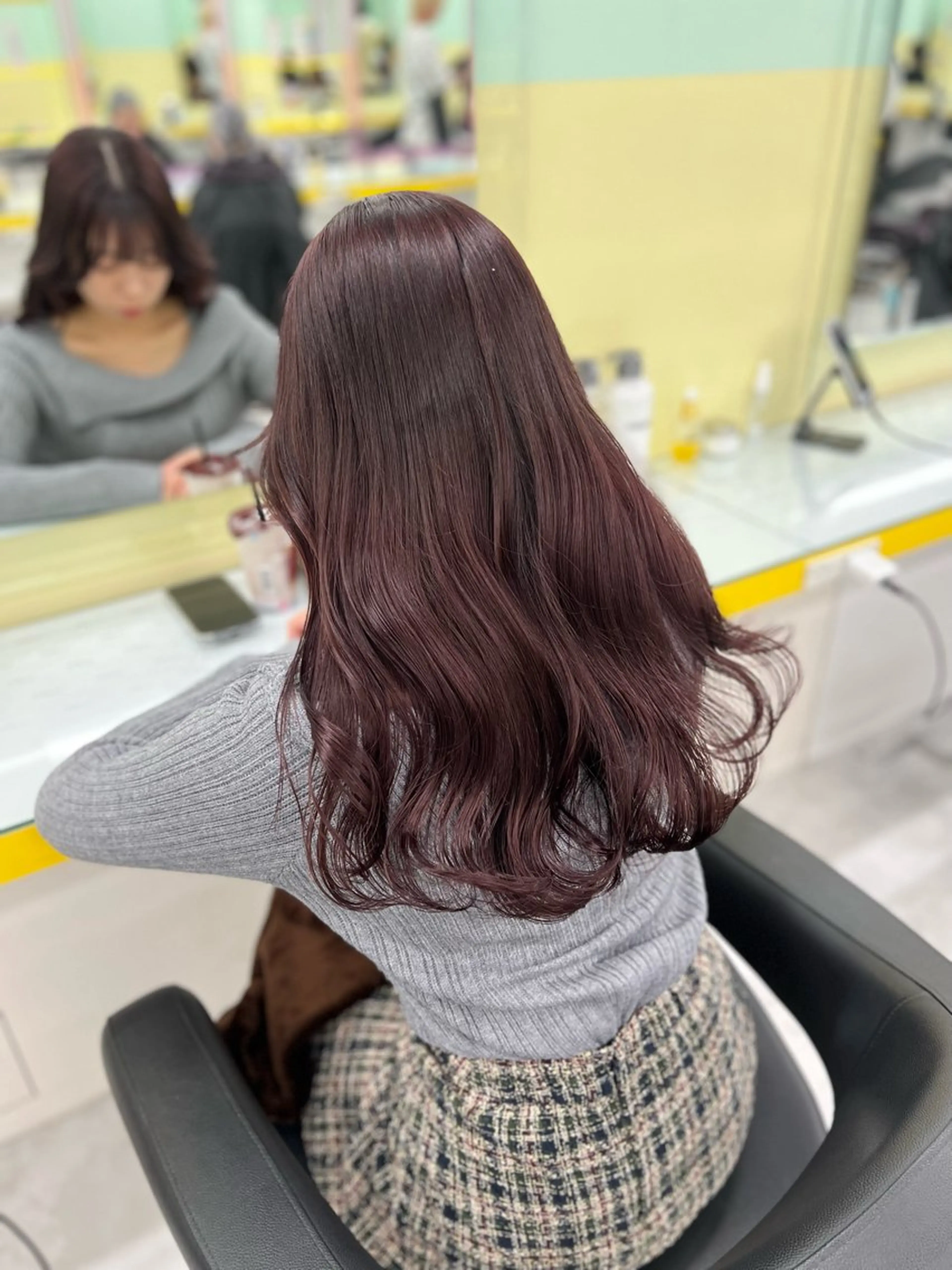 セミロング カラー ブリーチ ラベンダーカラー ブリーチなしカラー 💖暖色系の プロ💖RINAKOのヘアスタイル