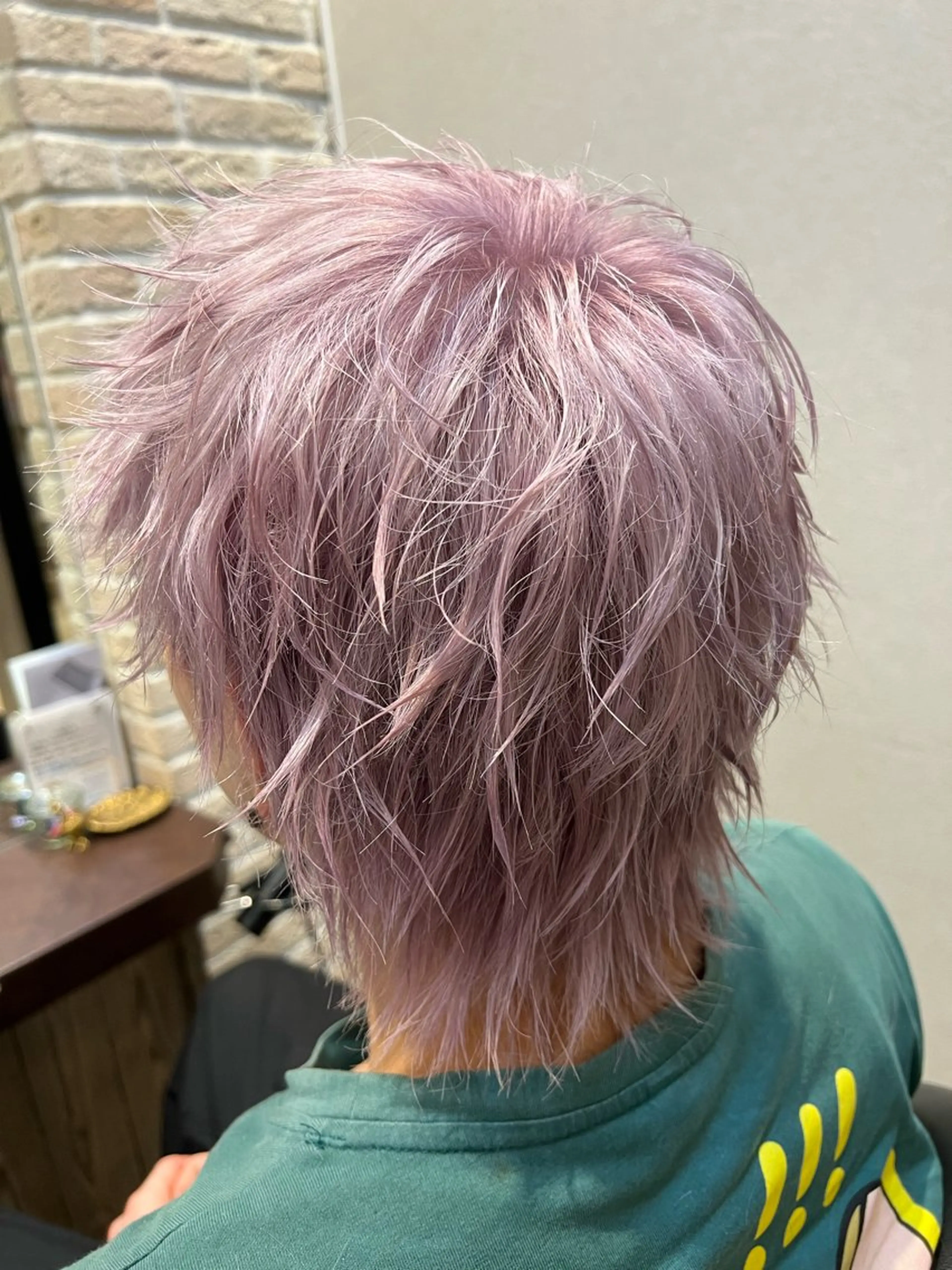 ミディアム カラー ヘアアレンジ メンズ メンズブリーチ ブリーチ カット ヘアカラー メンズ特化/カラー/ パーマ/ケイシンのヘアスタイル