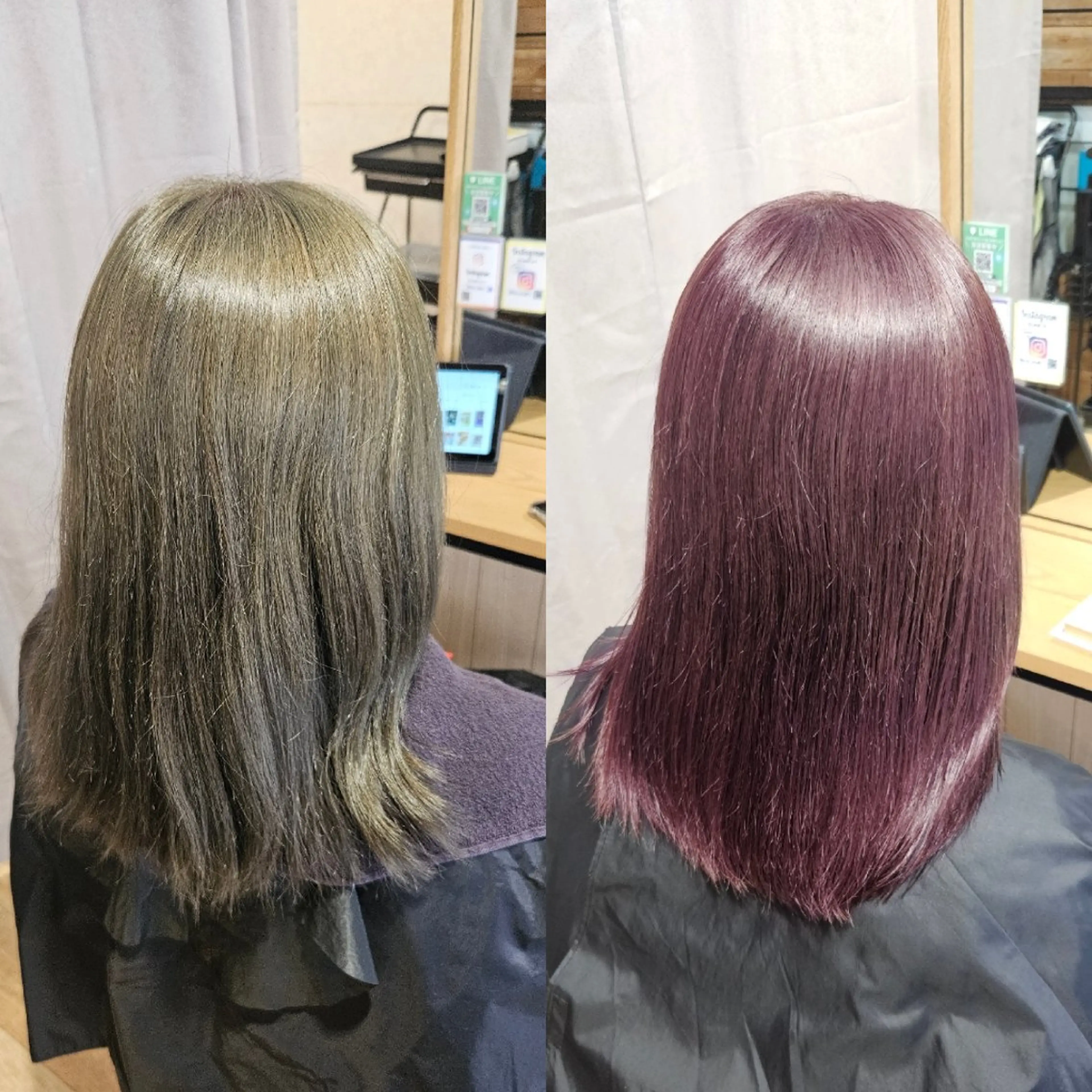 セミロング カット ヘアカラー トリートメント ACTOR所属・外戸口未優利 /ケドグチミユリのヘアスタイル