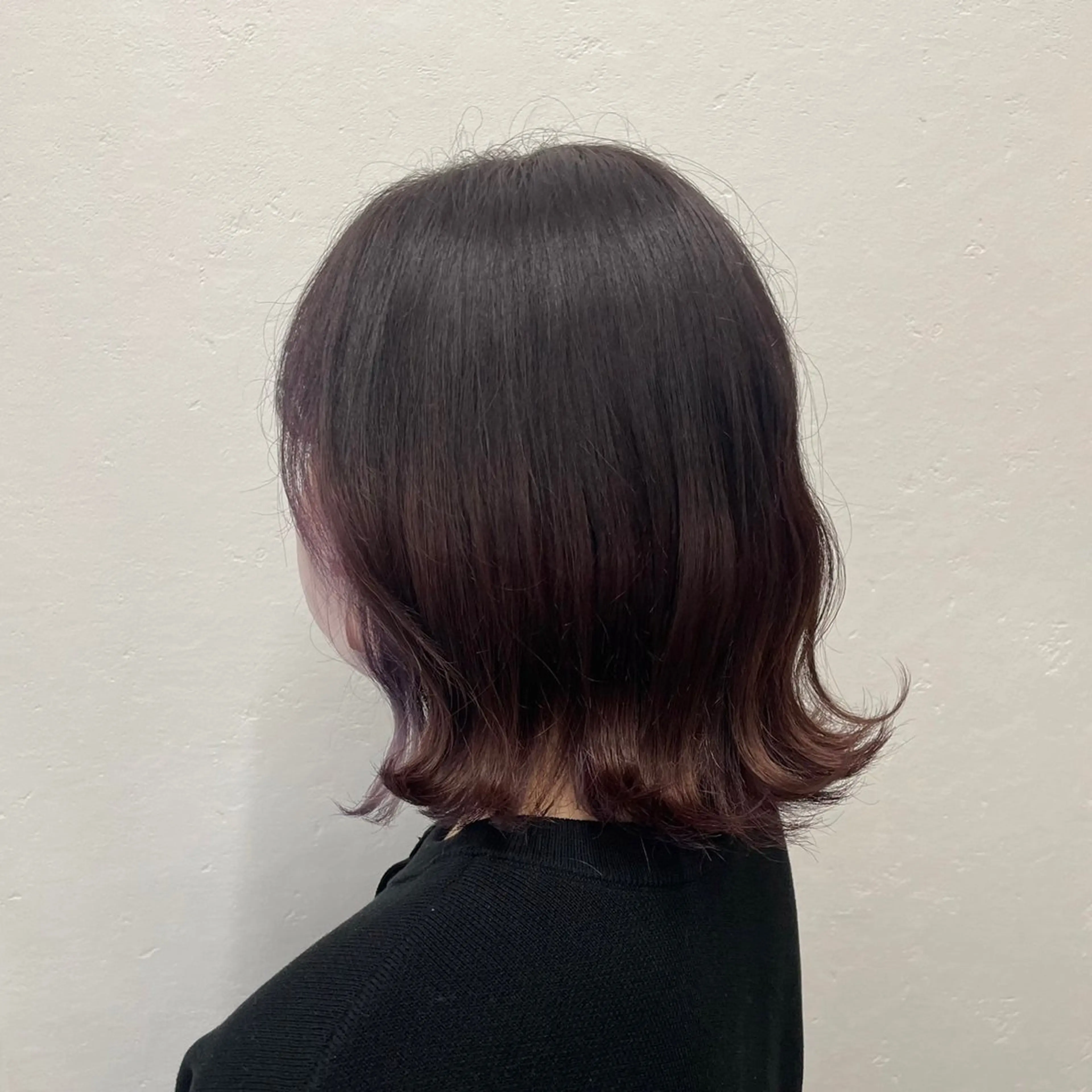 ミディアム ピンクブラウン 寺田 さゆみのヘアスタイル