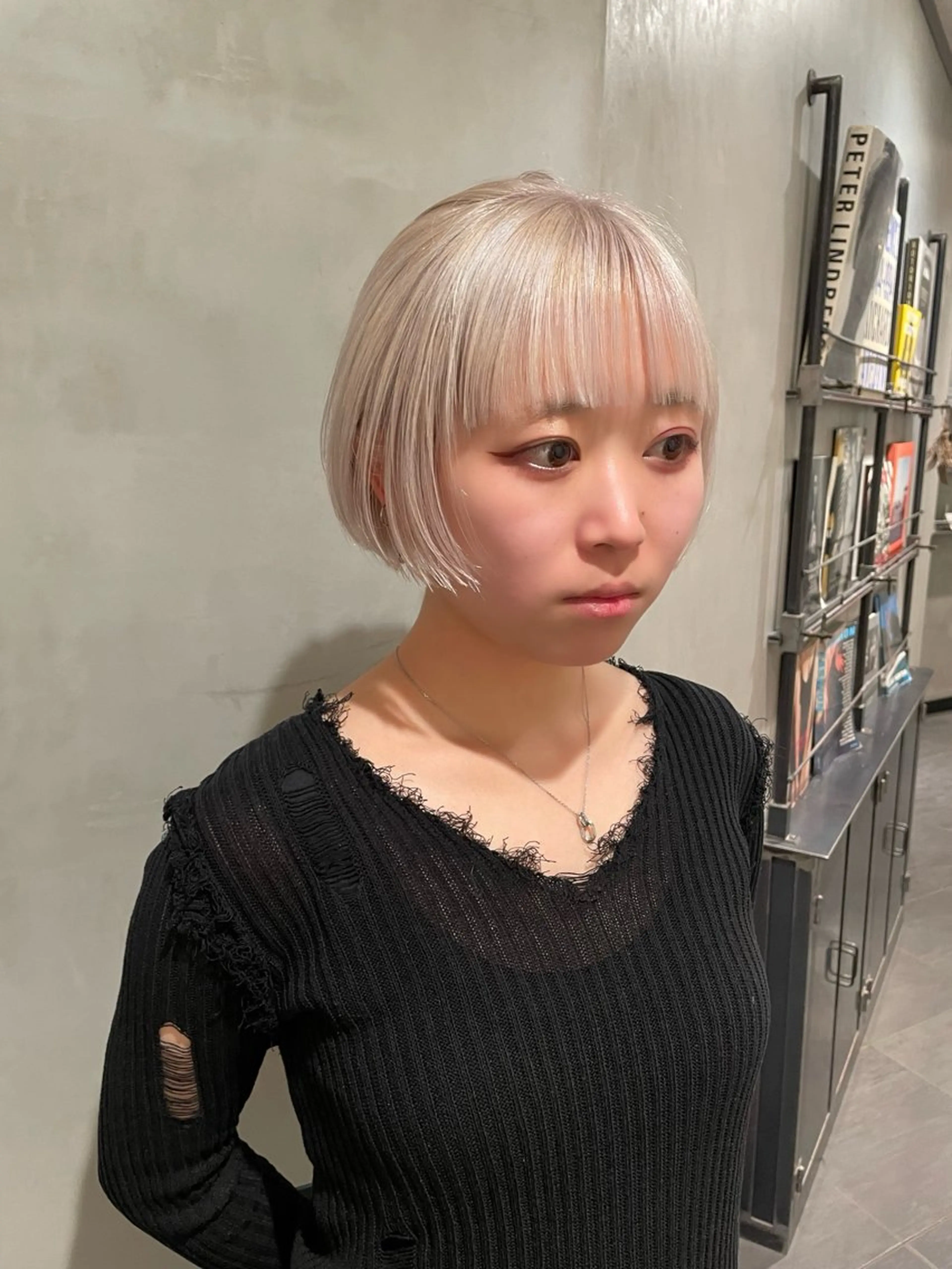 ショート カラー カット ヘアカラー トリートメント 優 作のヘアスタイル