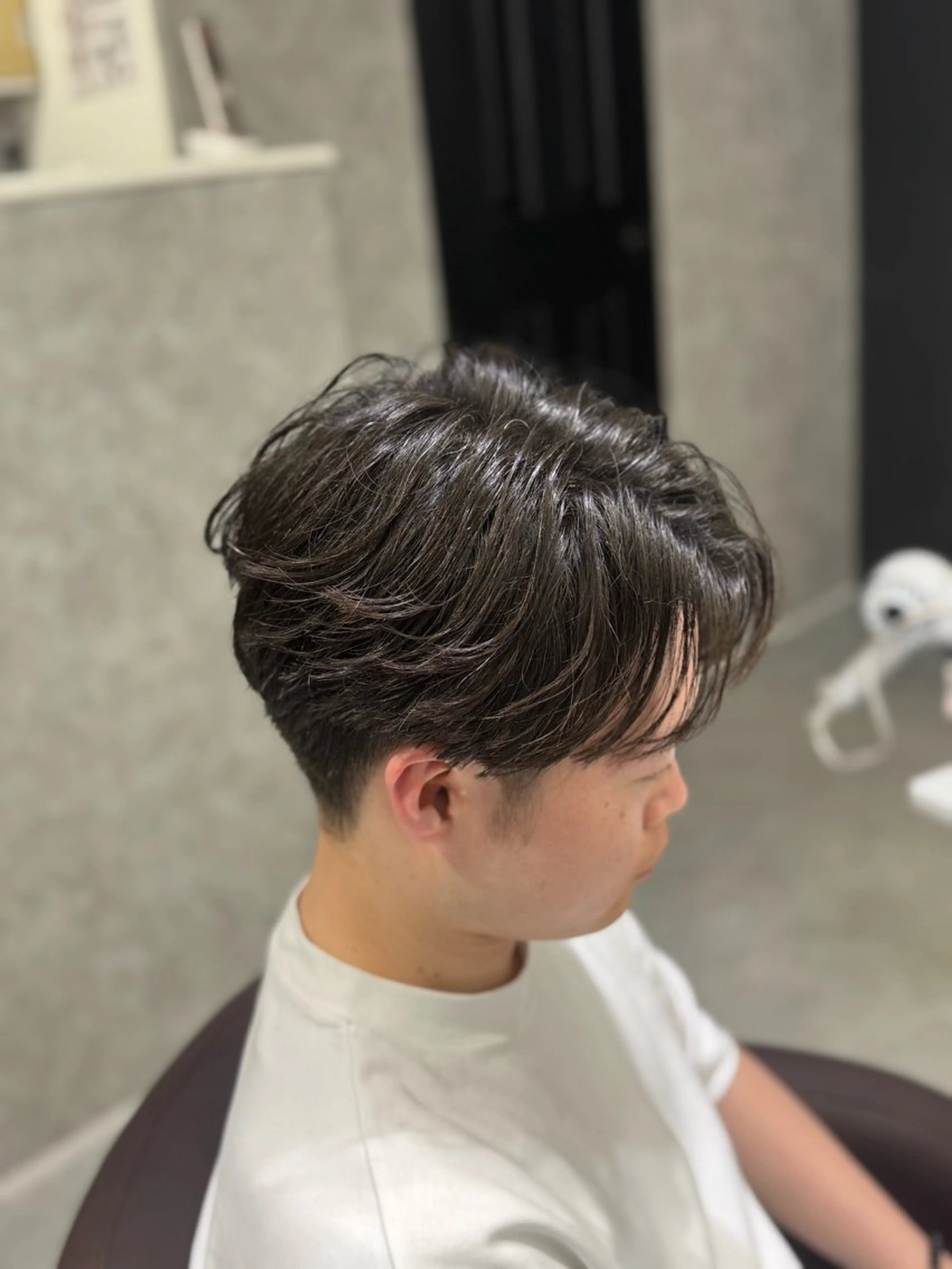 パーマ メンズ カット パーマ トリートメント ヘアセット PARK.なんば本店 ミルボンAujua認定サロン[パーク]所属・辻優太/韓国ウルフ 🐺/中華ヘアのヘアスタイル