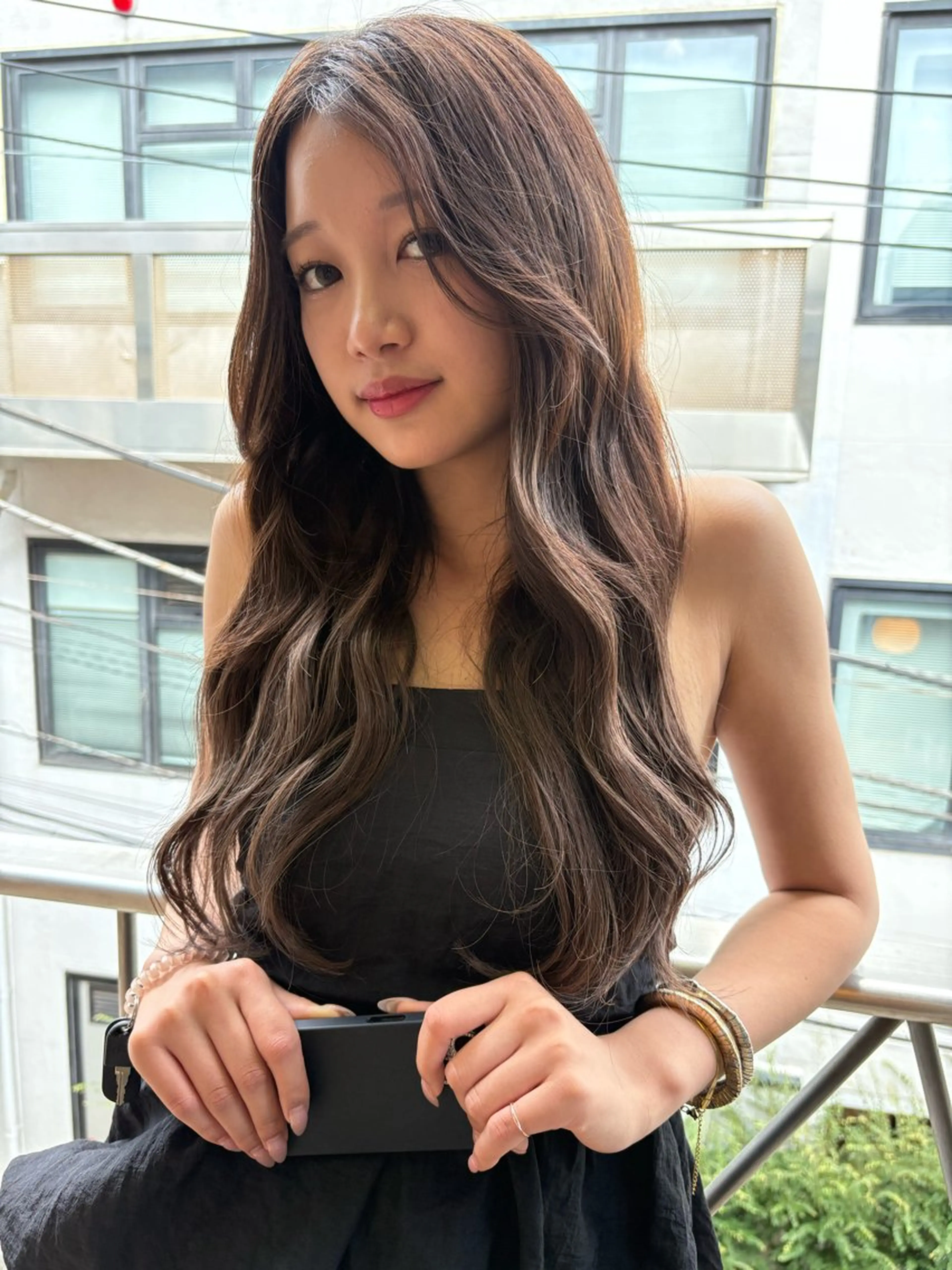 ロング ヘアカラー 暖色/透明感カラー tsugu💞のヘアスタイル