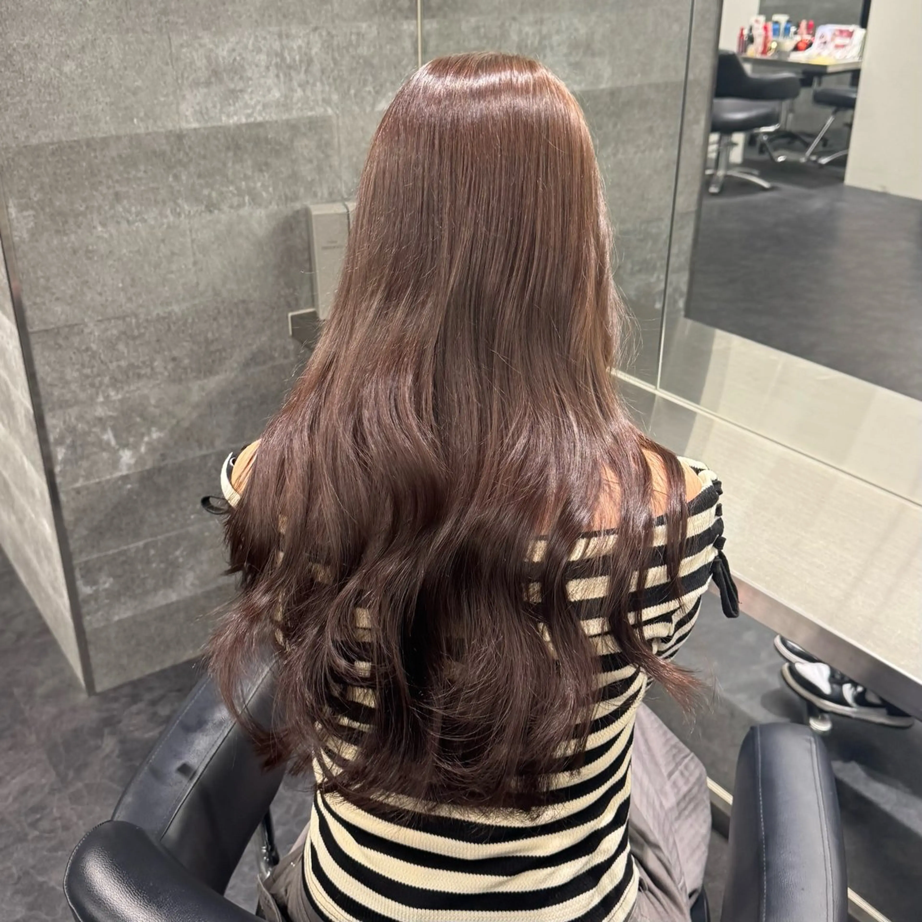 ロング カラー ブラウンカラー モカブラウン トリートメント ヘアカラー トリートメント SKNOW所属・艶カラー🤍/ 韓国ヘア🎀めいのヘアスタイル