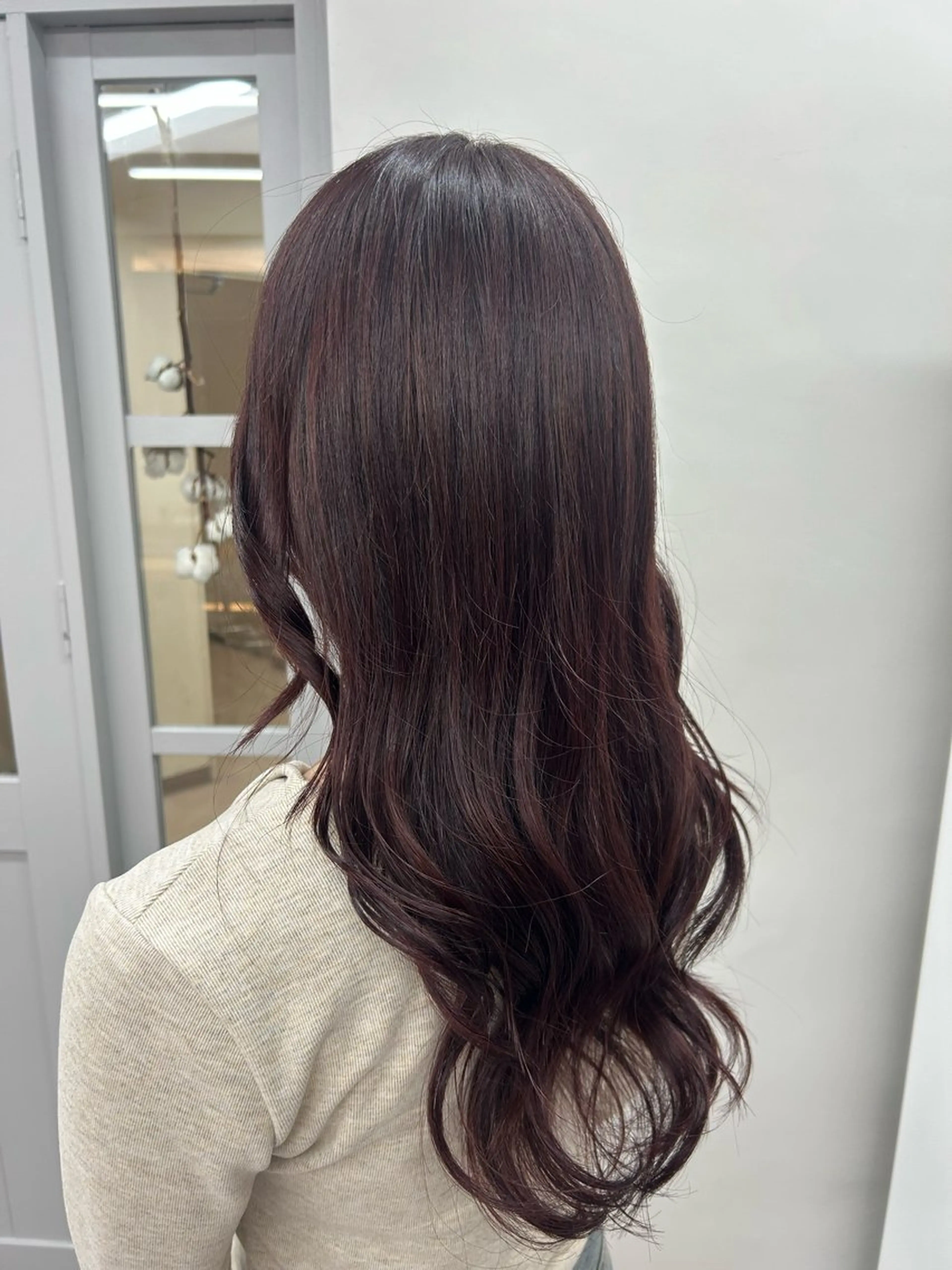 ロング ヘアカラー トリートメント ヘアセット 池袋🫧mio🫧 透明感ワンカラー🫧のヘアスタイル