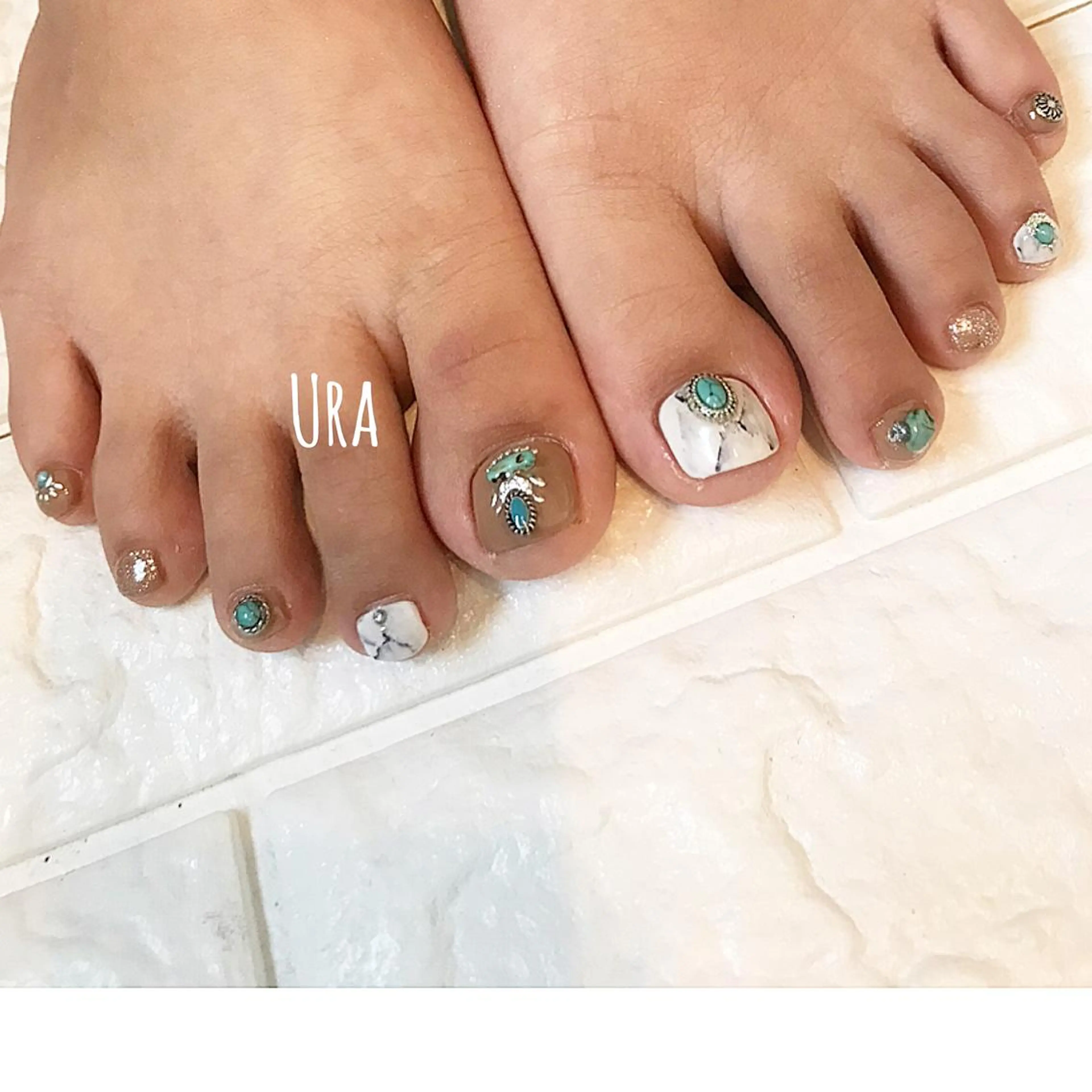 ネイル フットネイル UrakoNail 《nail》のネイルデザイン