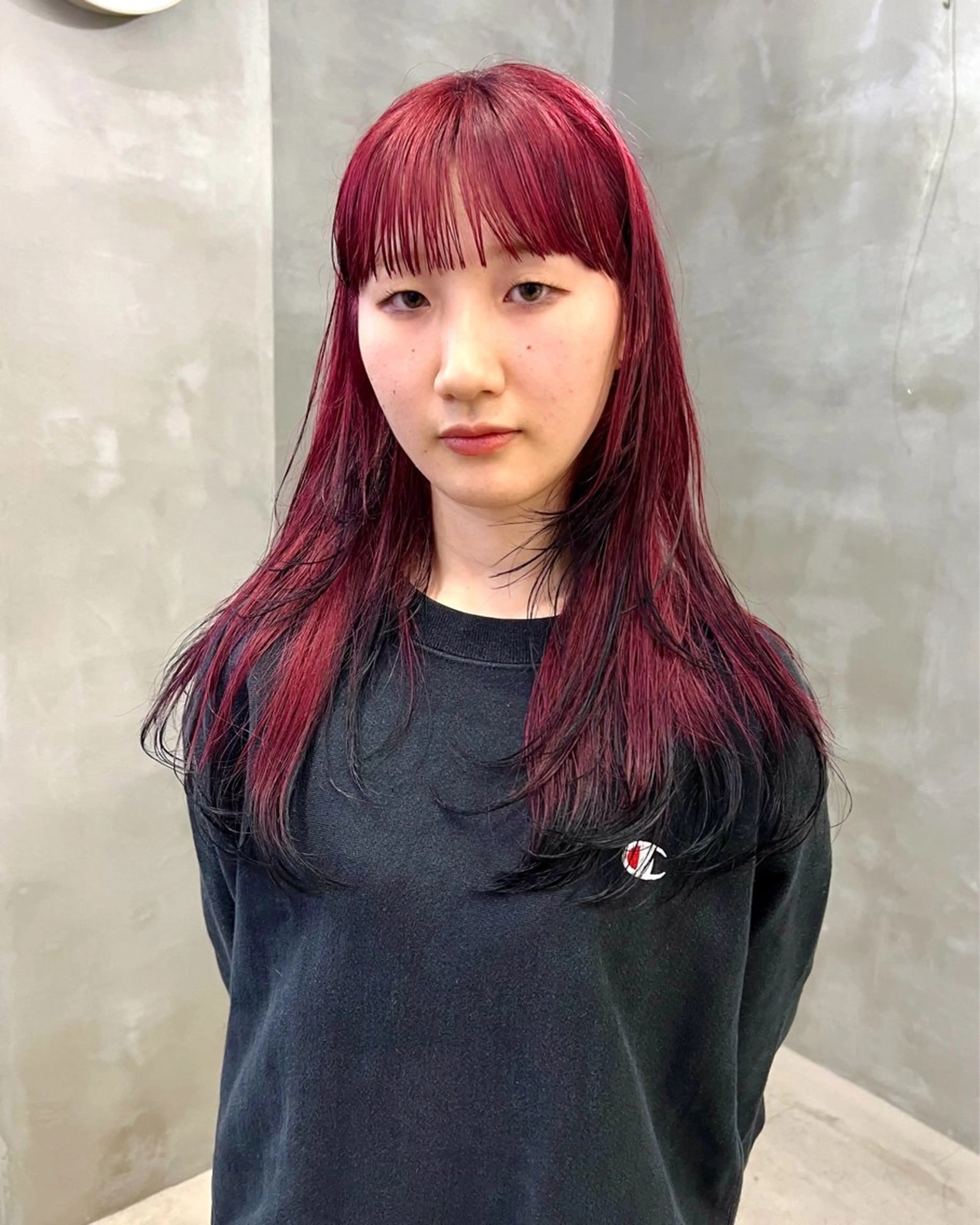 ミディアム カラー ウルフカット カット ヘアカラー トリートメント 似合わせスタイル Kaito🦕のヘアスタイル