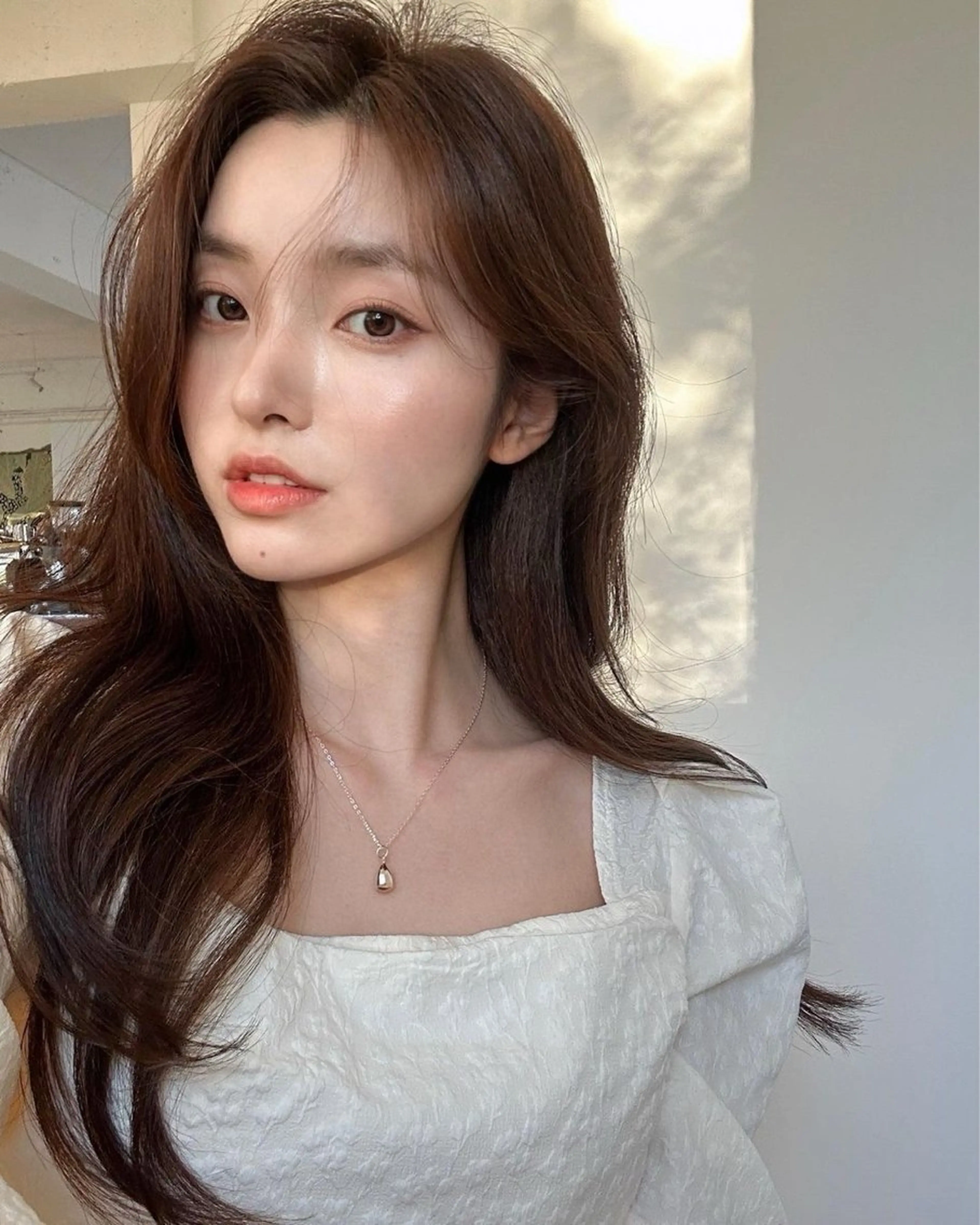 ロング カラー カット ヘアカラー トリートメント 莉乃/縮毛矯正/髪質 改善/艶カラーのヘアスタイル