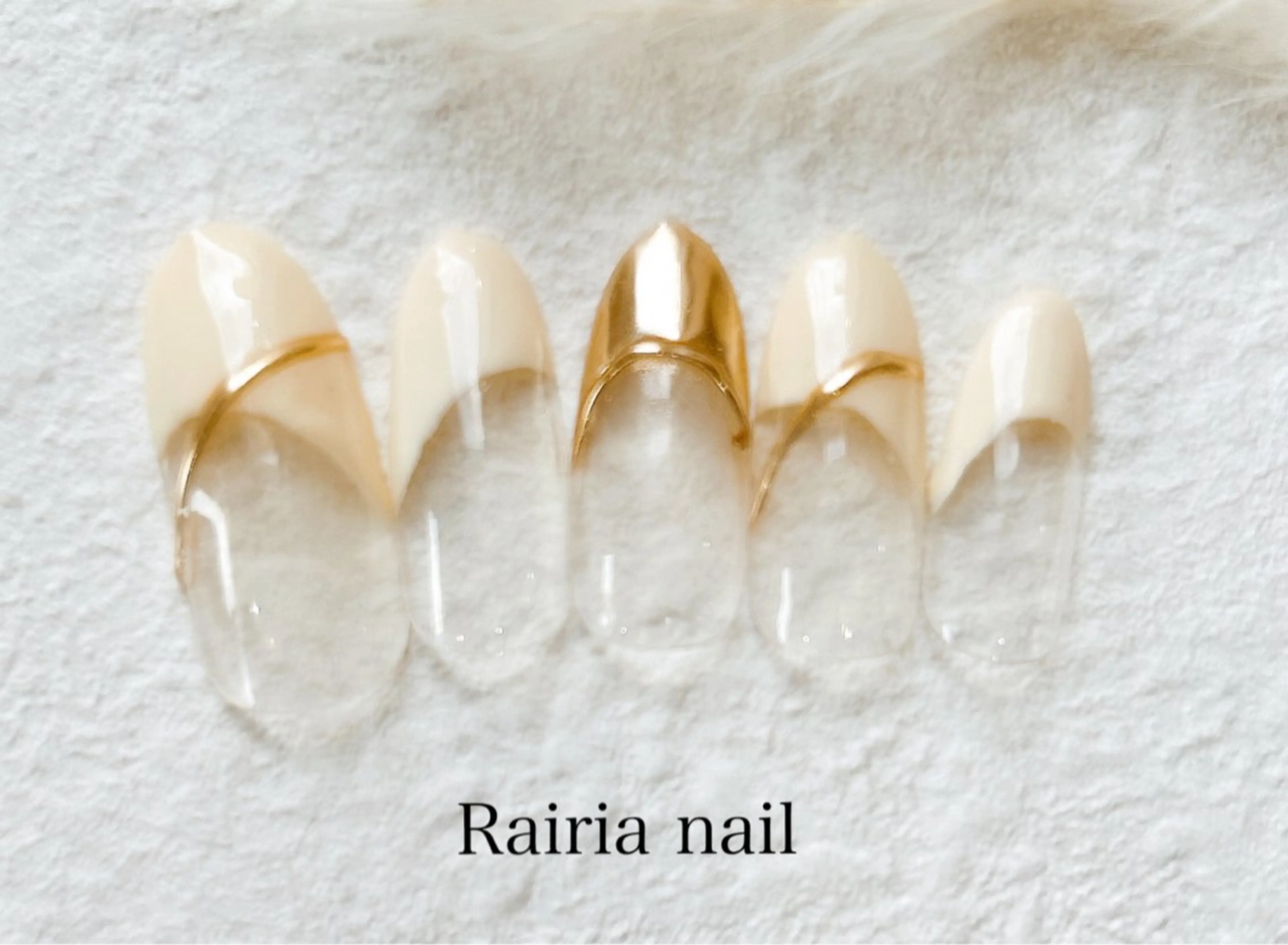 ネイル アートネイル ジェルネイル 持ち込み ニュアンスネイル パラジェル Rairia nail本八幡店のネイルデザイン