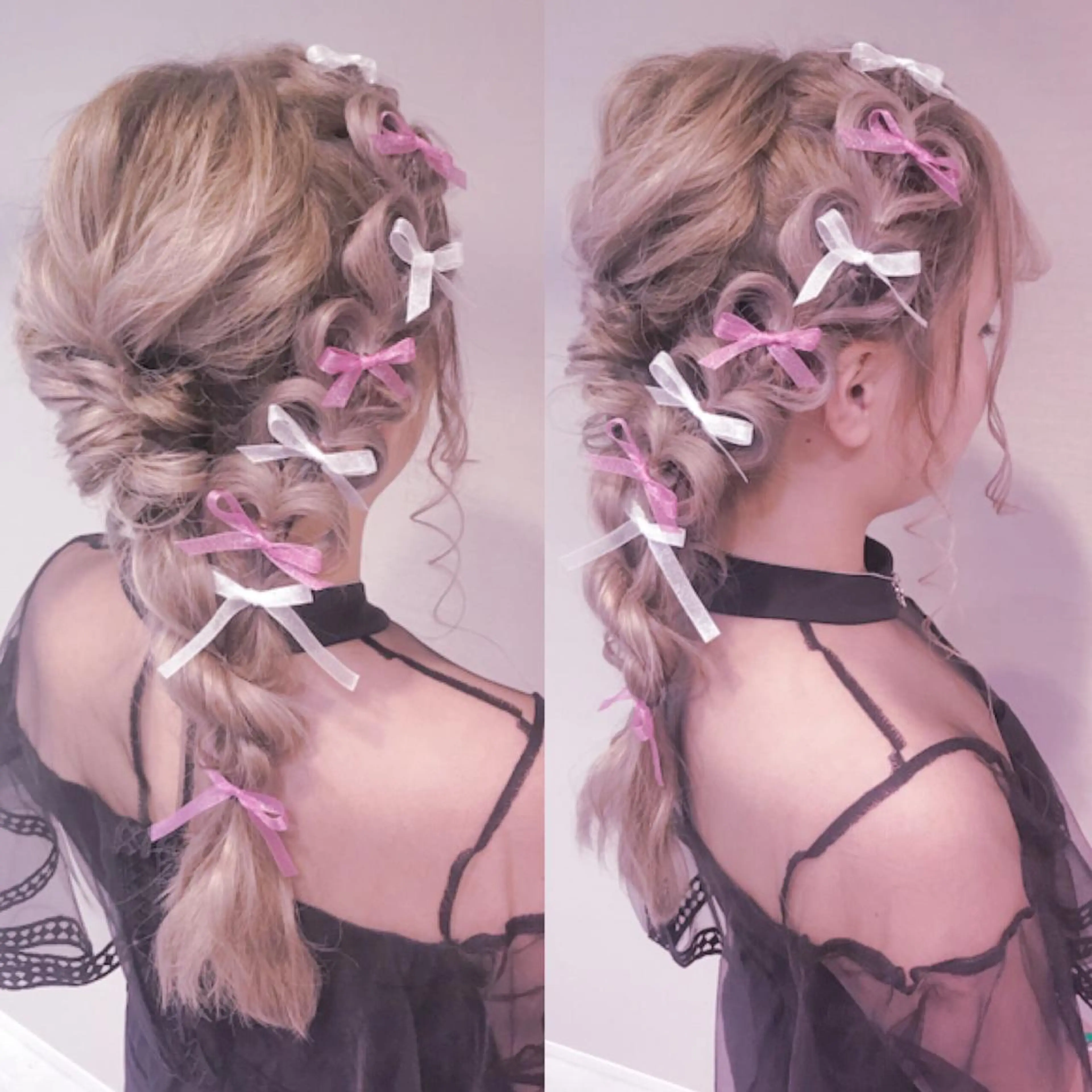 ロング ヘアアレンジ ヘアセット Aries🫧 missa𓂃🤍のヘアスタイル
