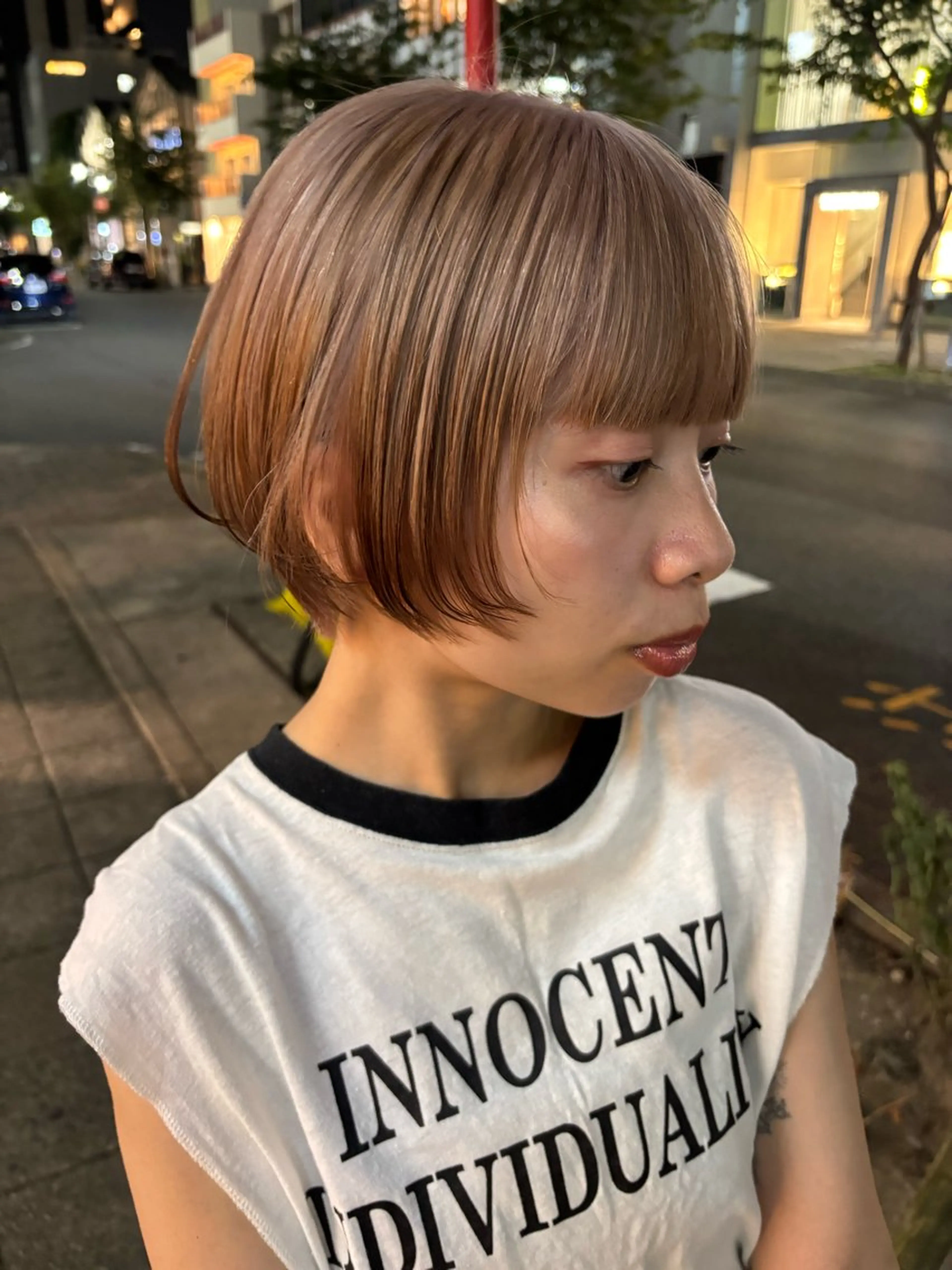 ショート ヘアカラー sea's所属・平果帆/レイヤー /矢場町/ブリーチのヘアスタイル