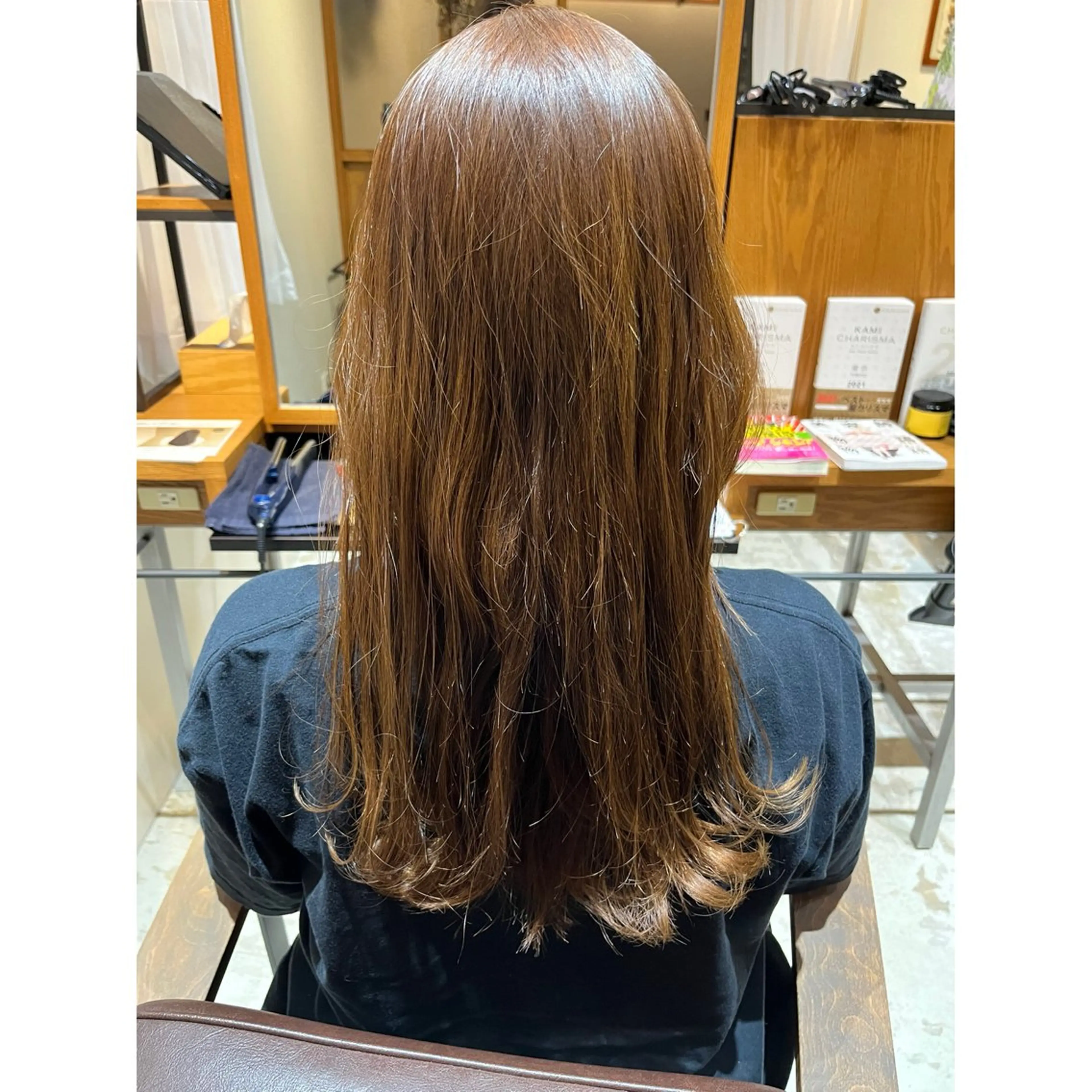 ロング カット ヘアカラー トリートメント 喜友名洸季 anoneのヘアスタイル