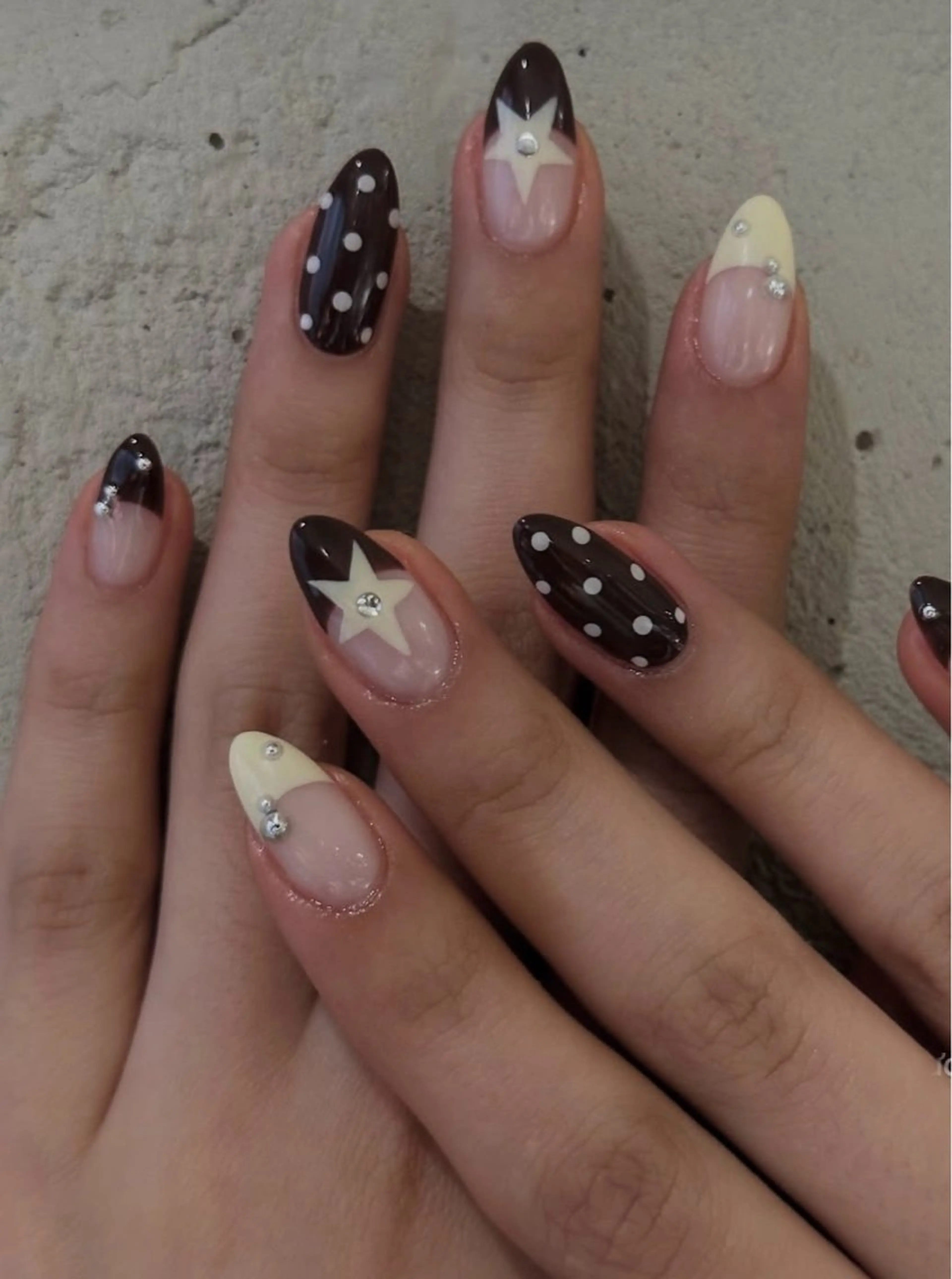 ネイル 韓国ネイル 持ち込み ニュアンスネイル ネイルチップ ハンドネイル JENNY ANA.CHUOのネイルデザイン