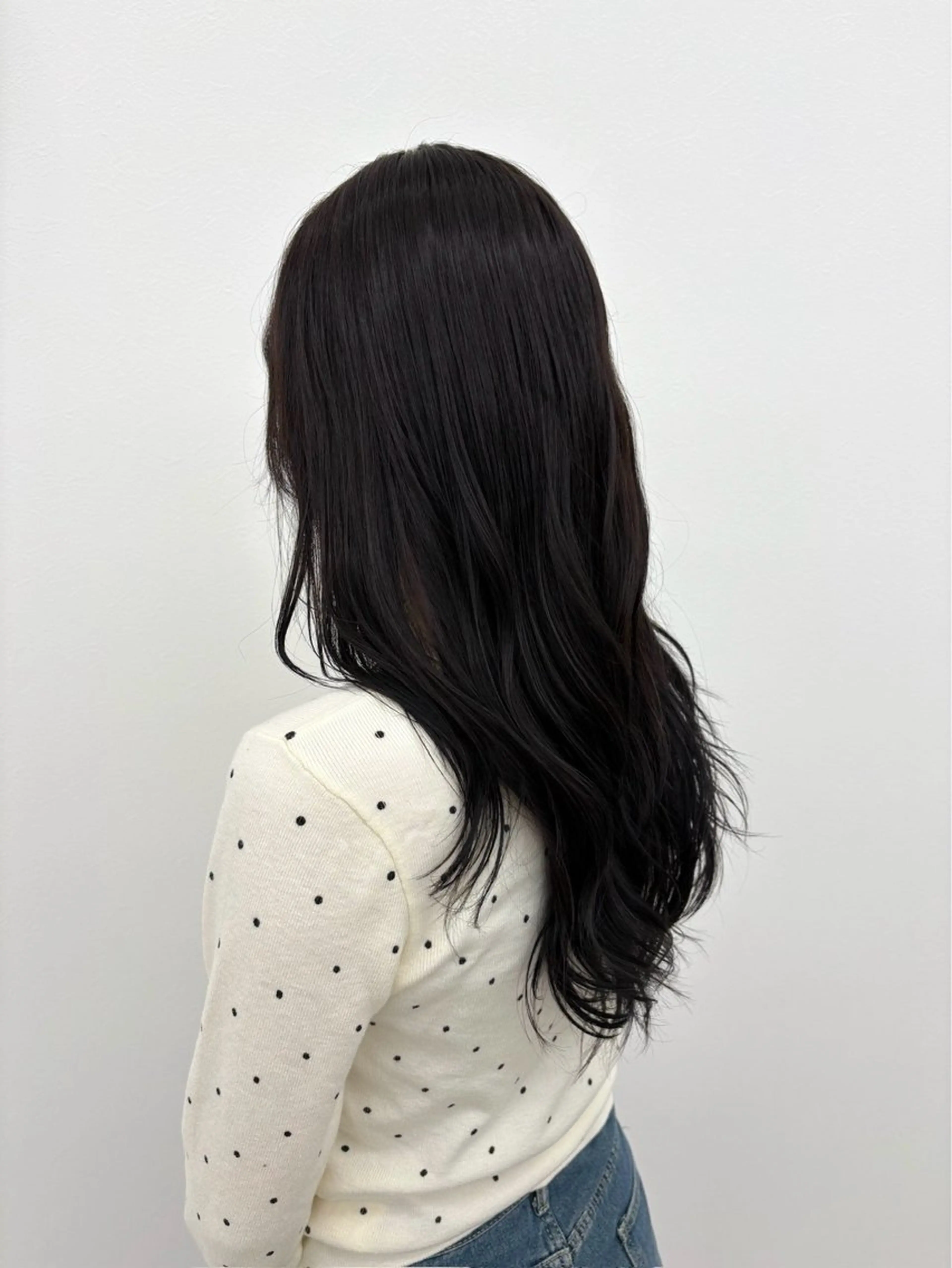 セミロング カラー 透明感カラー ヘアカラー トリートメント 田辺 愛莉のヘアスタイル