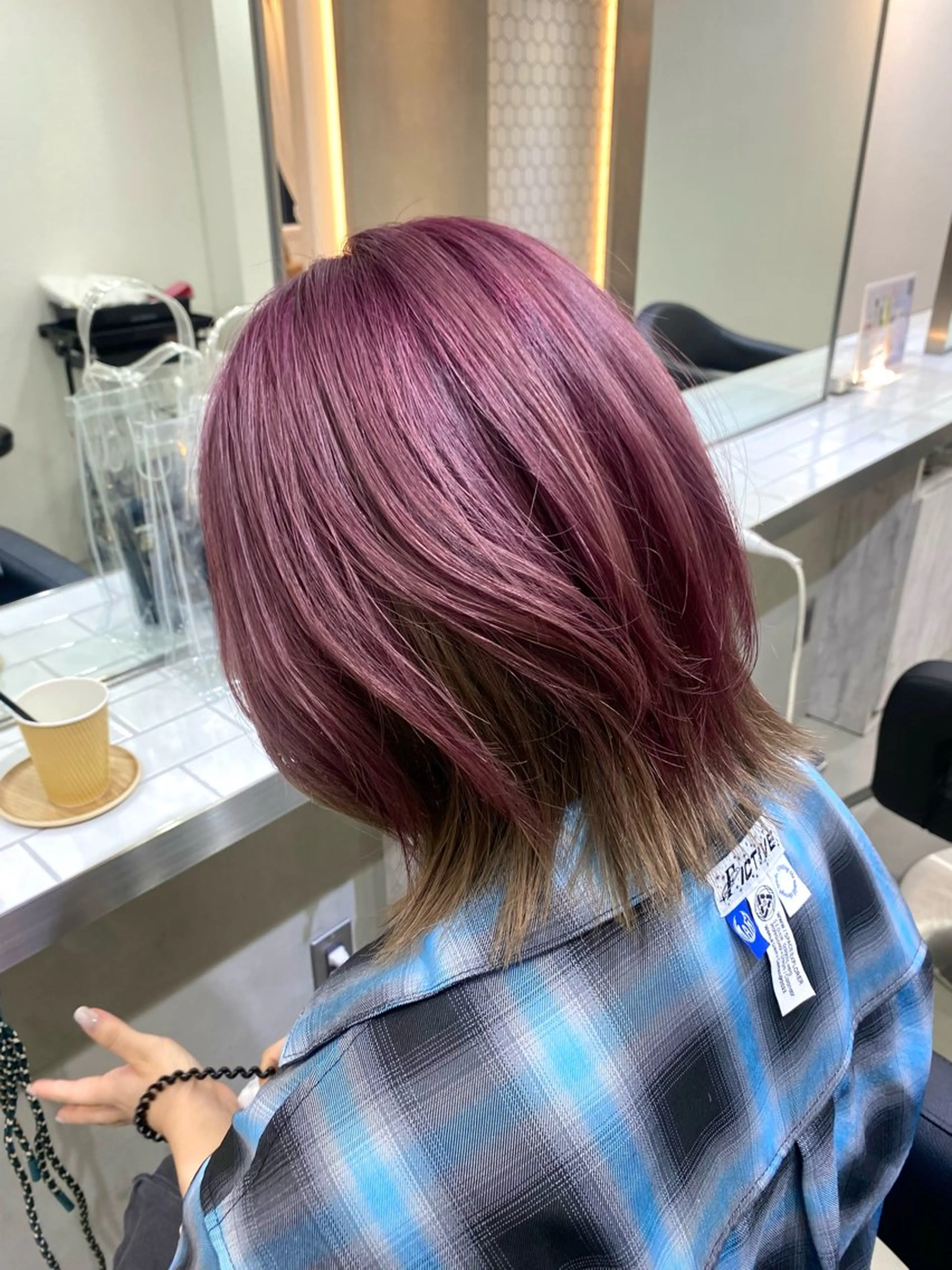 ミディアム カラー ヘアカラー トリートメント 銀座 キュアリスト/ nanaco🦔のヘアスタイル