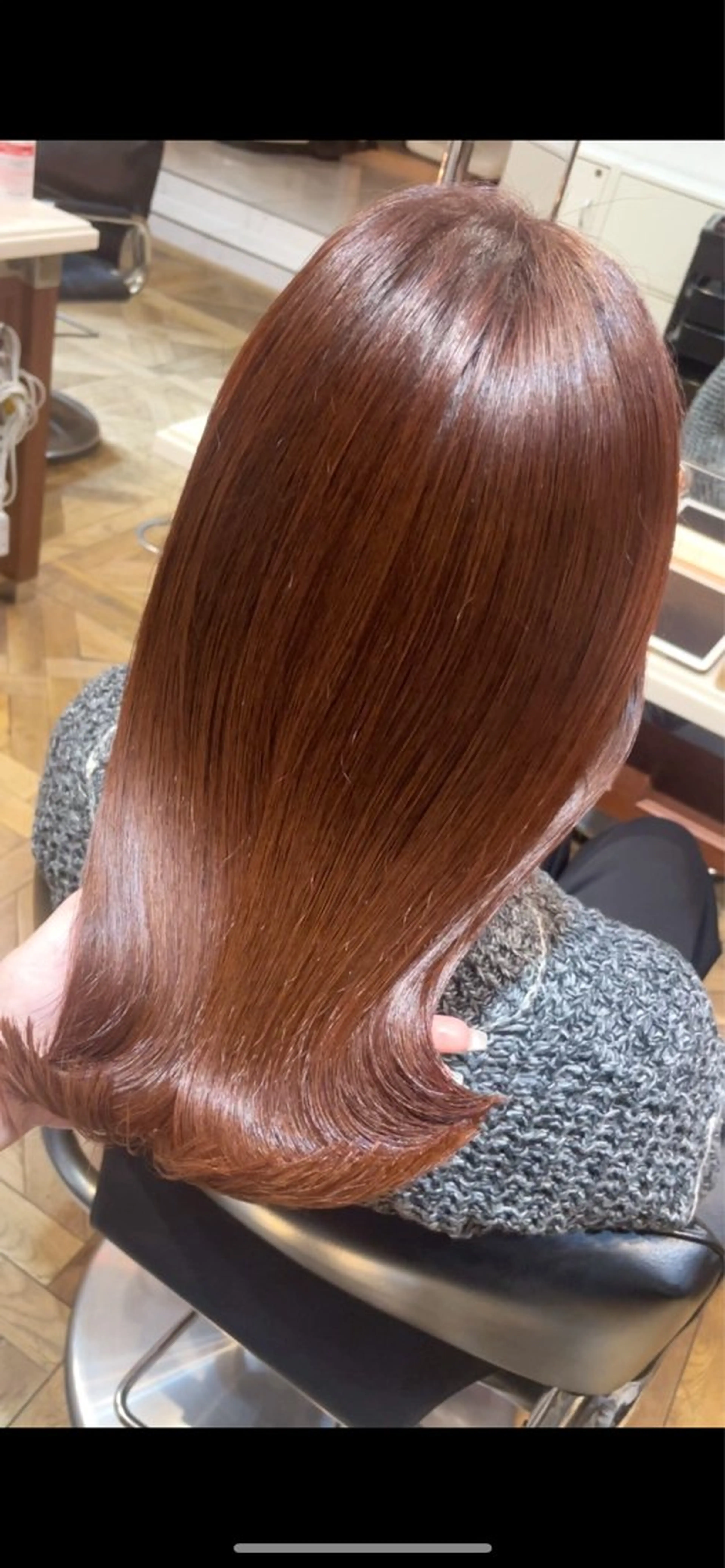 ミディアム カラー ベージュカラー ブラウンカラー オレンジ オレンジベージュ オレンジブラウン カット ヘアカラー トリートメント BEBE所属・ご新規様限定 透明感カラーKANAのヘアスタイル