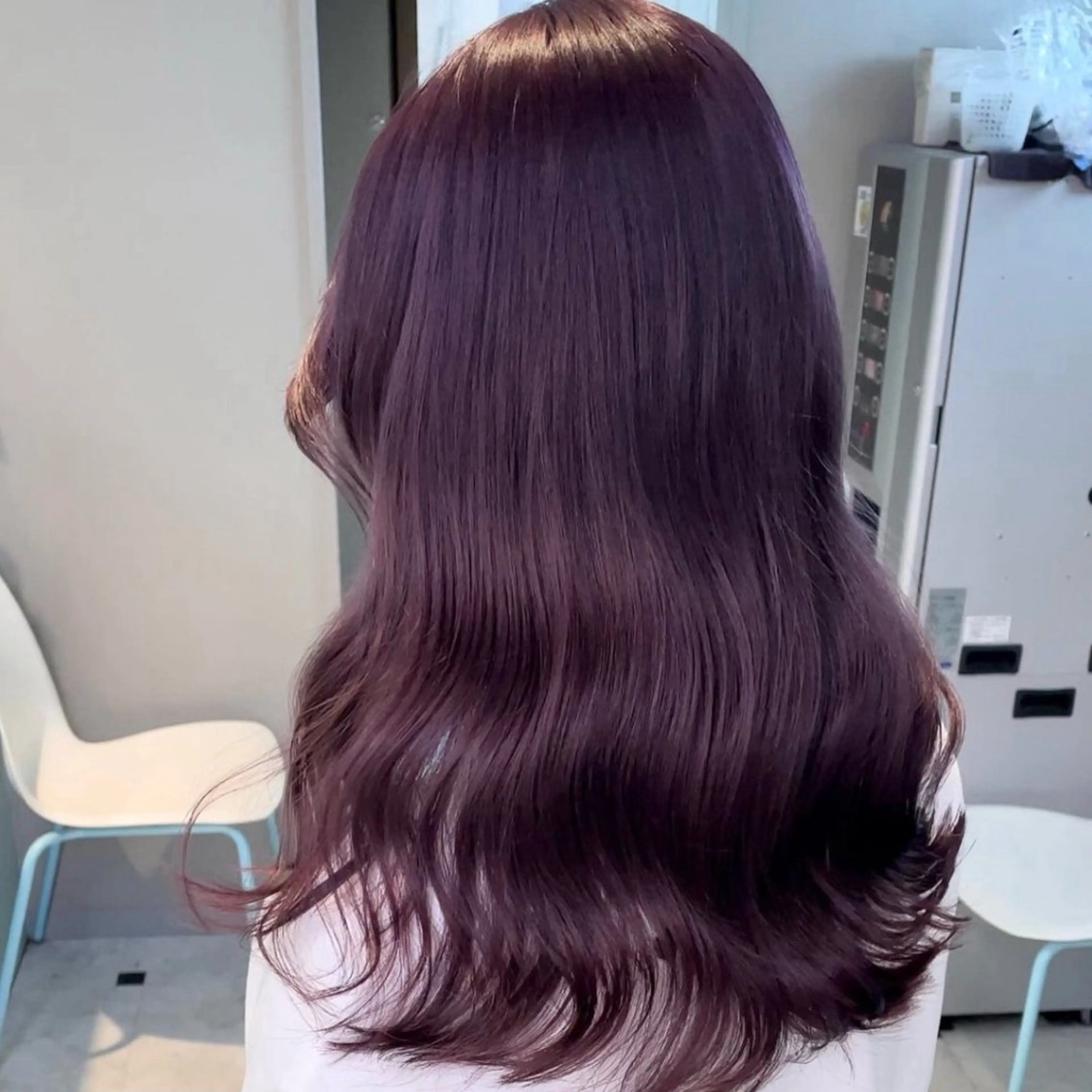 セミロング カラー ヘアカラー トリートメント 🎀愛されピンク ラベンダー💜ゆいのヘアスタイル