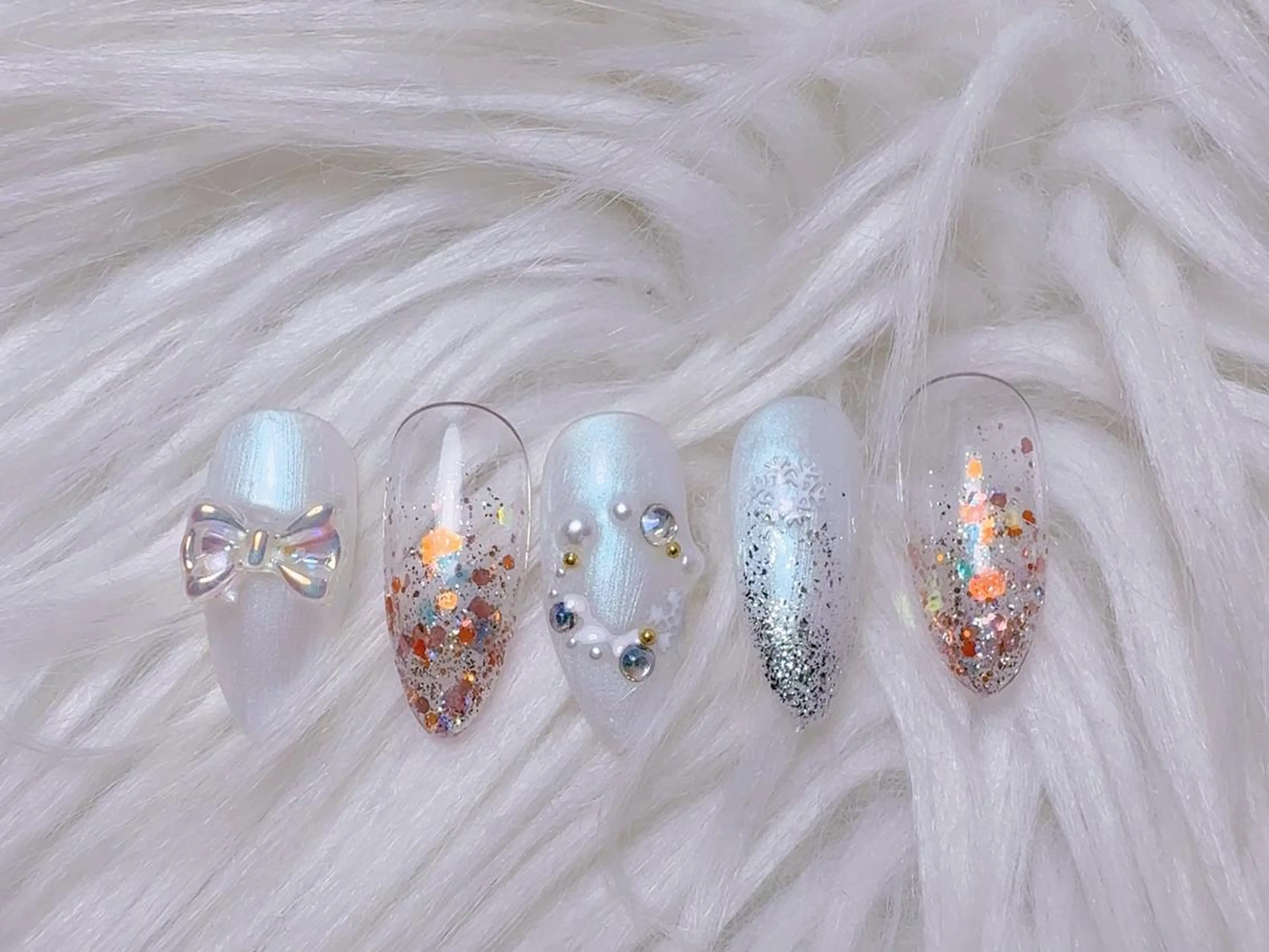 ネイル 冬ネイル クリスマス cat‘s nail🐈‍⬛のネイルデザイン