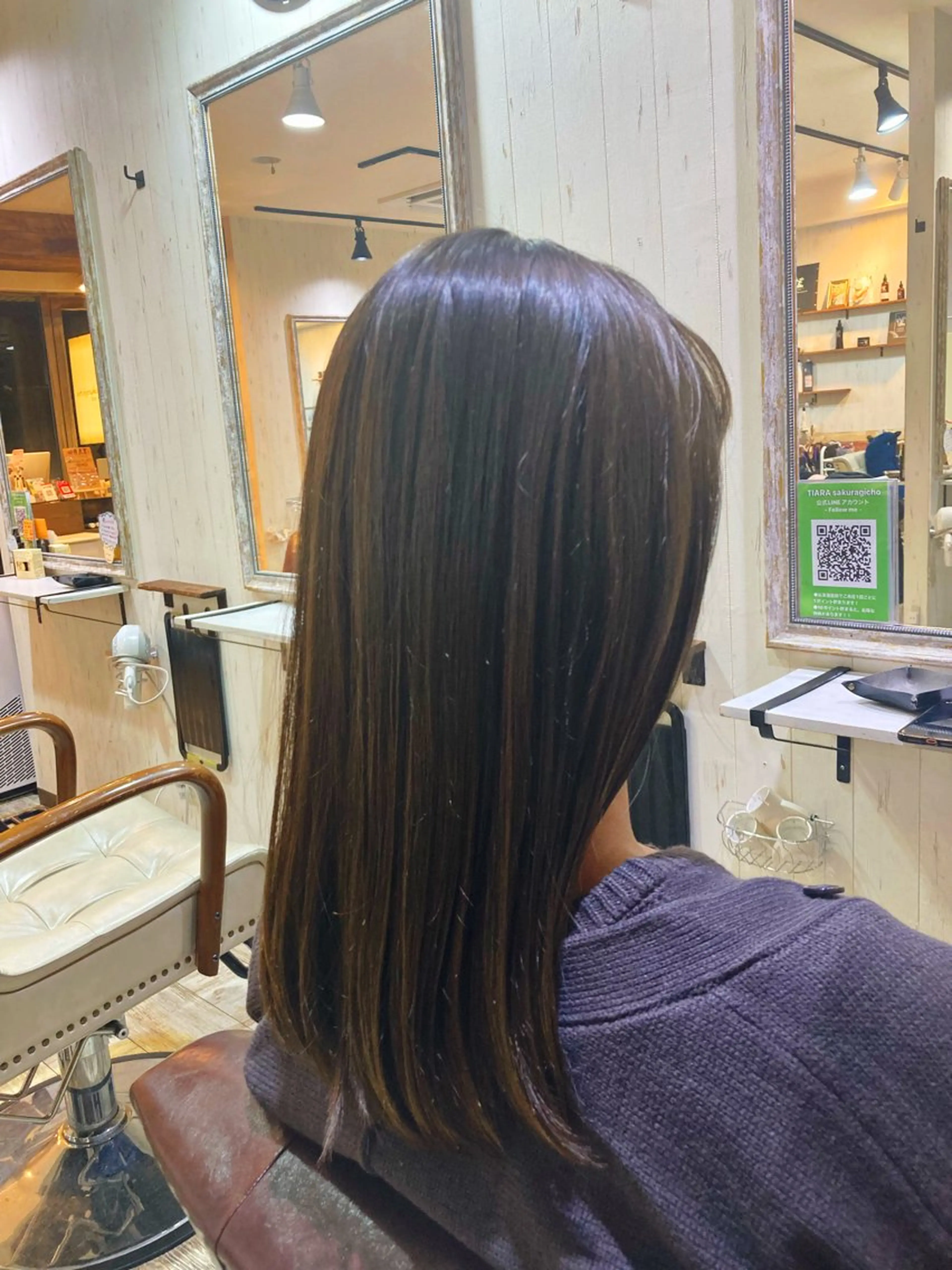 ロング ヘアカラー トリートメント 💥横浜メンズ特化 💥ルキのヘアスタイル