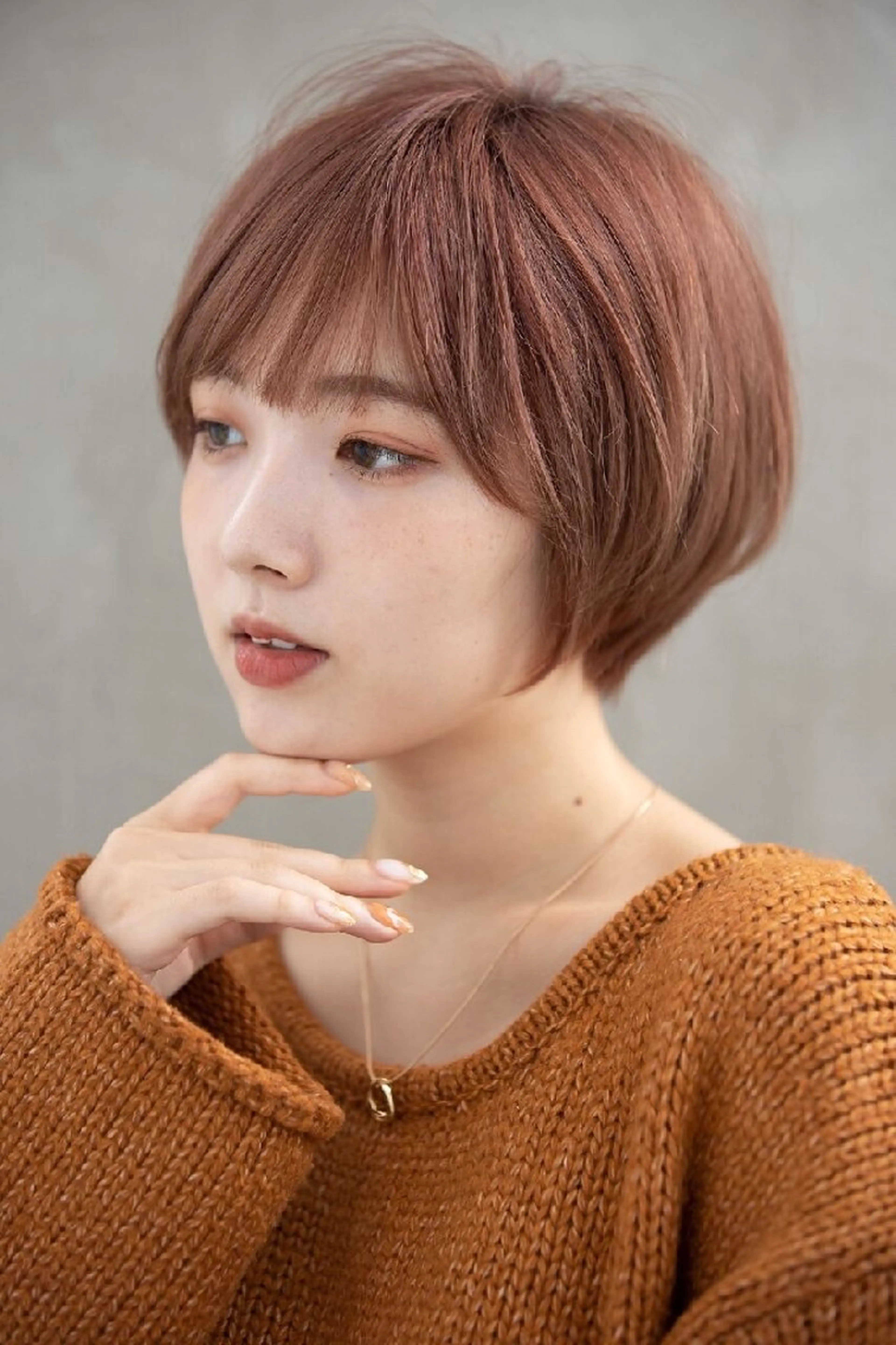 ショート カラー オーガニックカラー 似合わせカット トリートメント 深夜まで営業中‼️ レム髪質改善のヘアスタイル