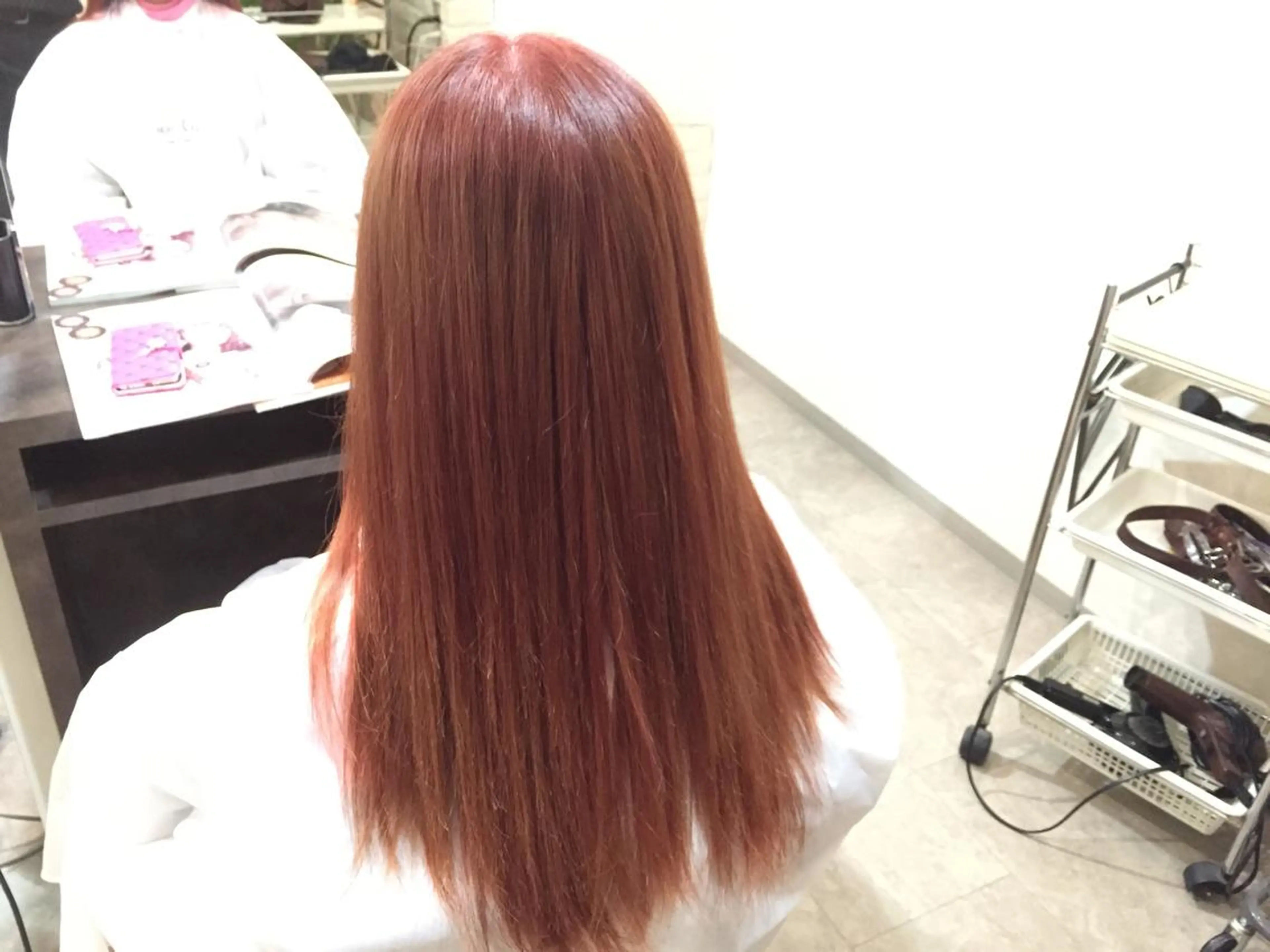 ロング カラー ブラウンカラー ピンクカラー ピンクブラウン 💓シールエクステ for...のヘアスタイル