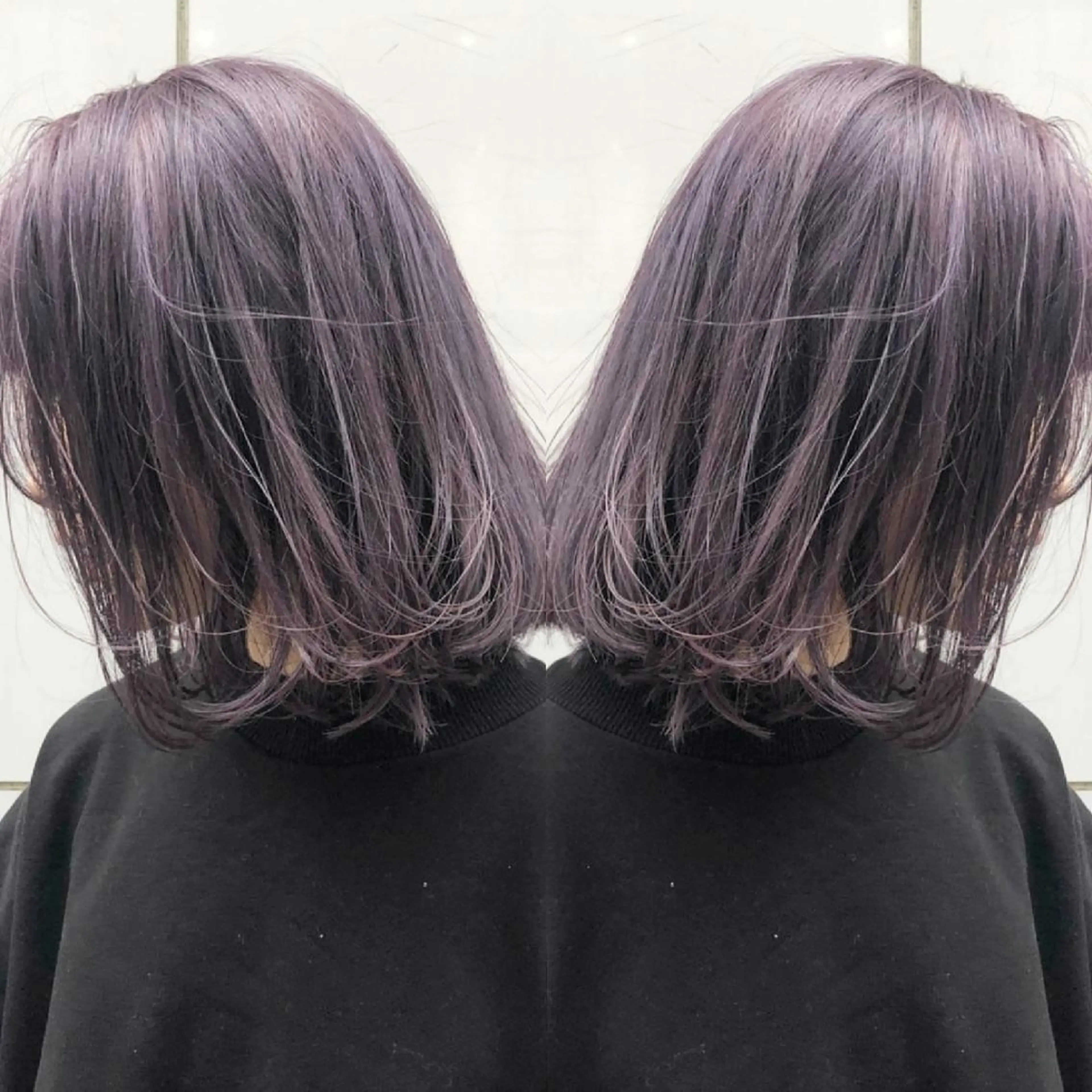 ミディアム カラー 竹内啓太 ボブのヘアスタイル