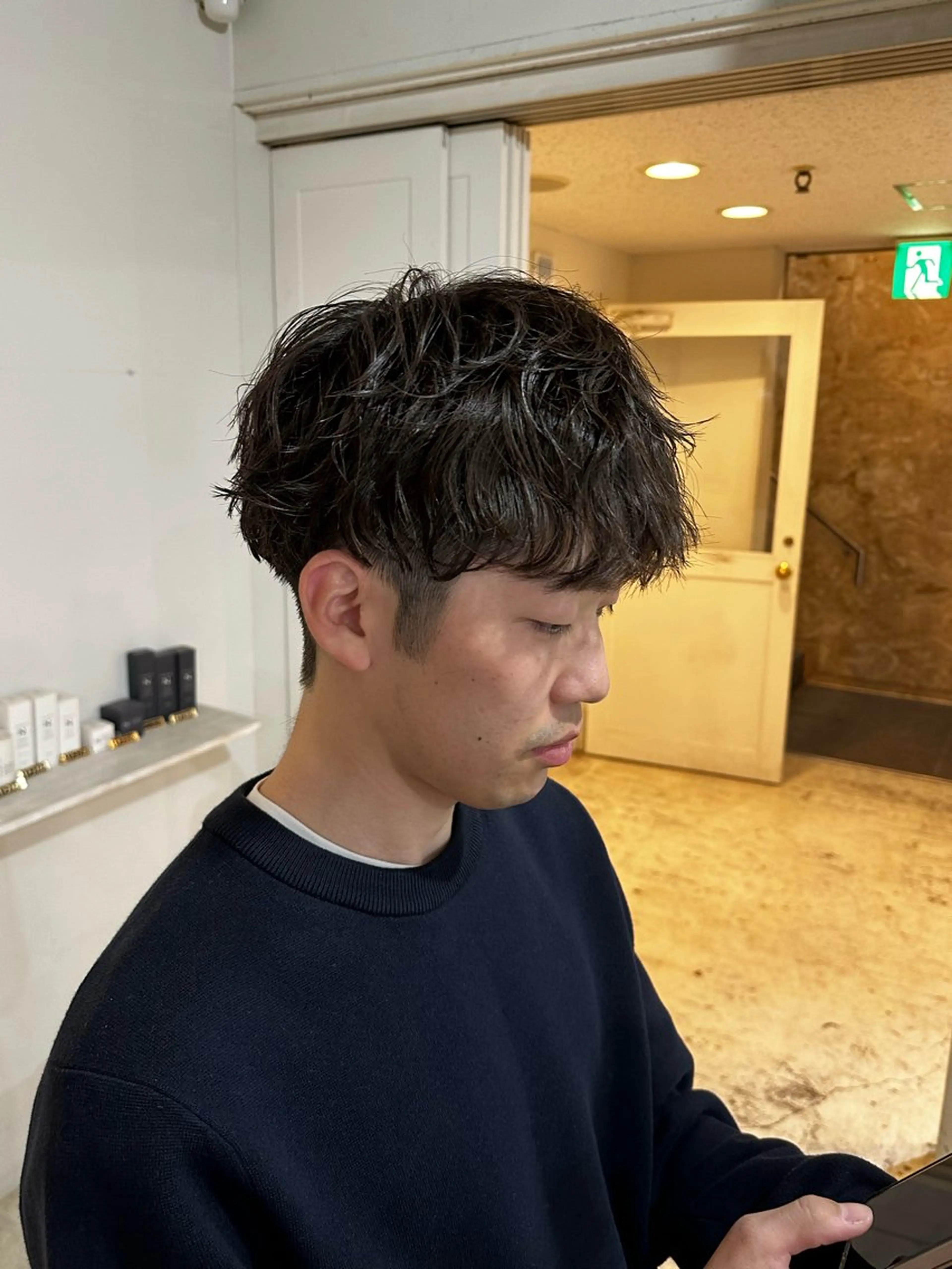 パーマ メンズ カット パーマ La.LAUREN所属・透明感カラー/ TETSUのヘアスタイル