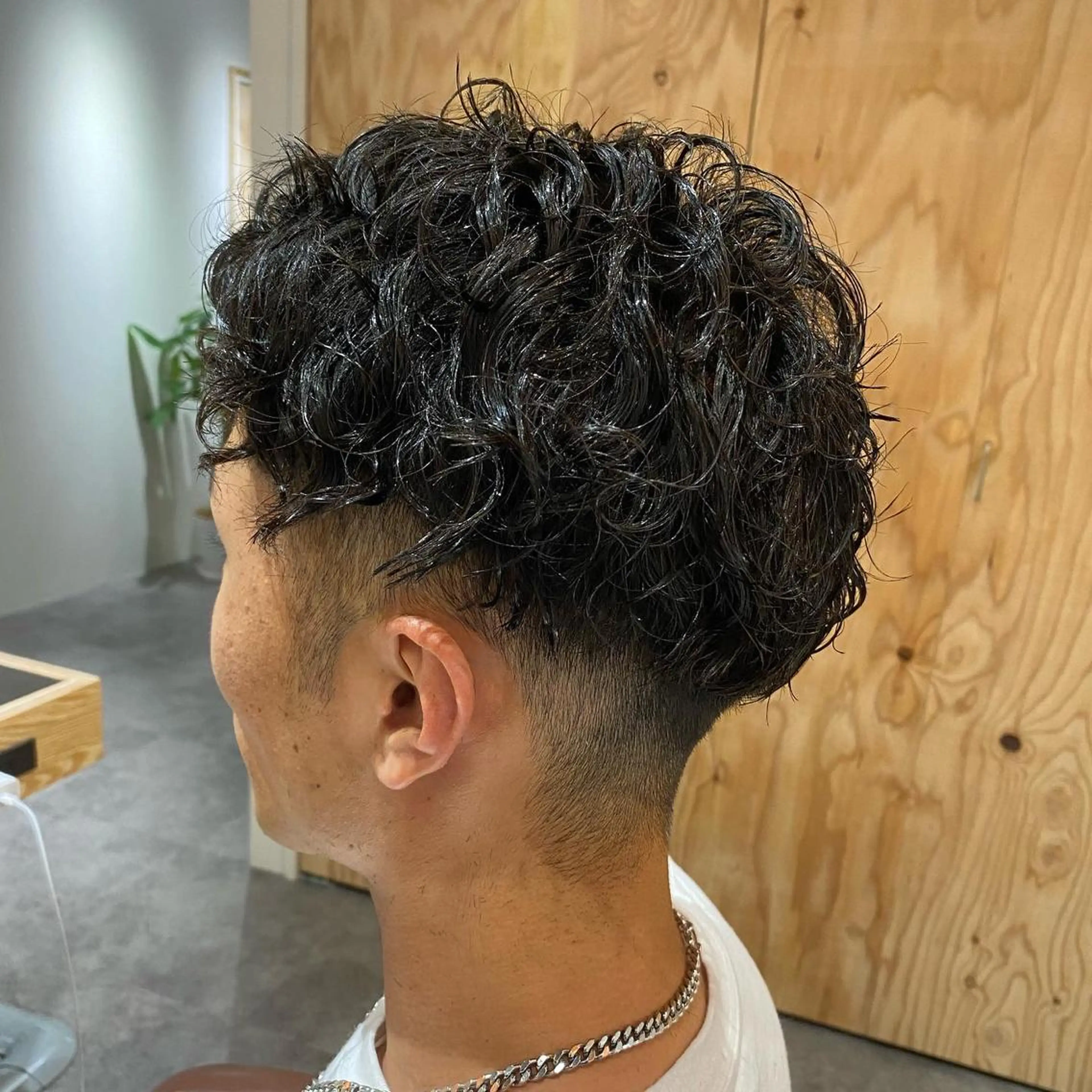 パーマ メンズ カット パーマ ヘアセット メンズブリーチカラー /パーマ ごーた立川のヘアスタイル