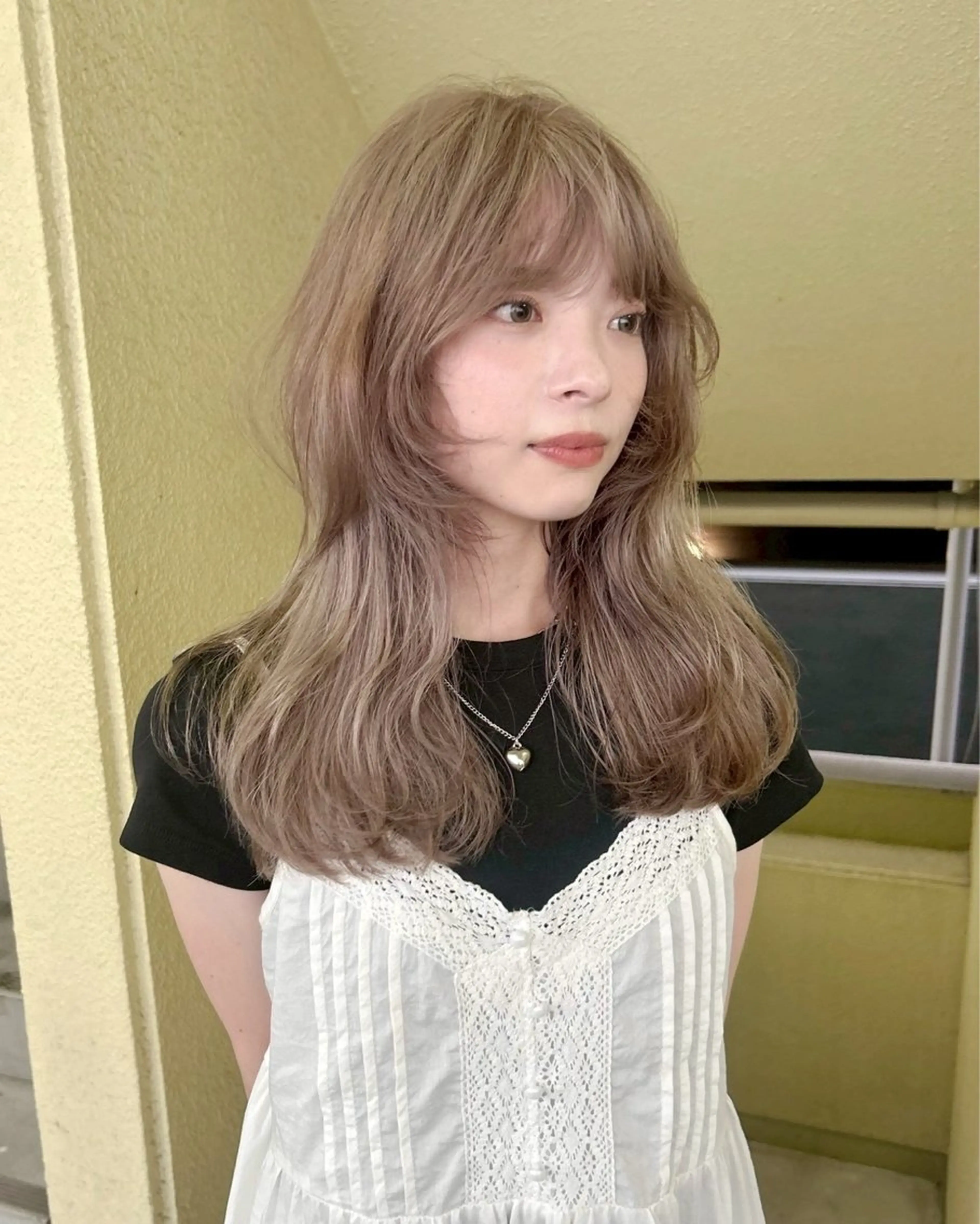 ロング カラー ベージュカラー トリートメント 透明感似合わせカラー 🍀あかり🍀のヘアスタイル