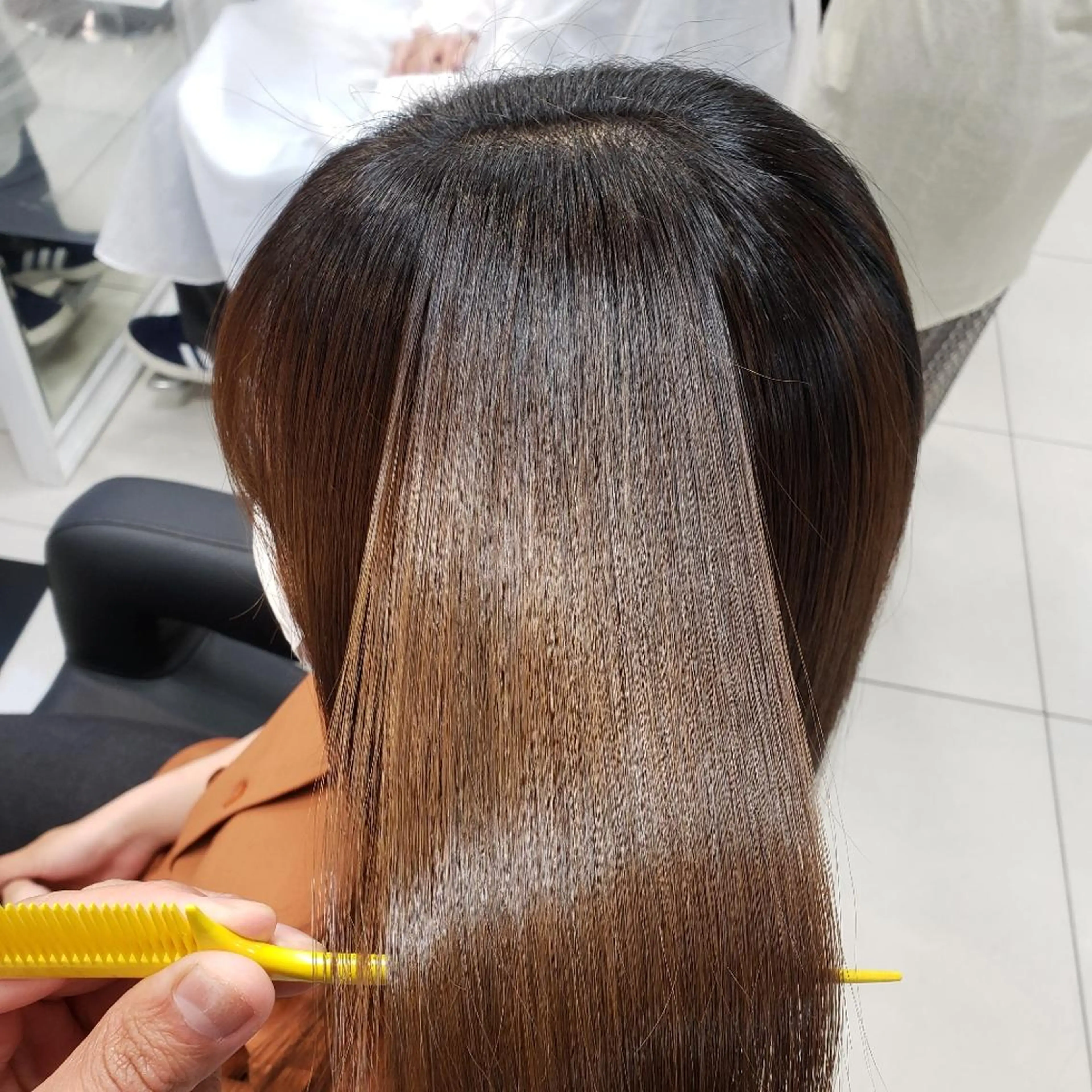 セミロング 髪質改善 トリートメント 染野 匠のヘアスタイル