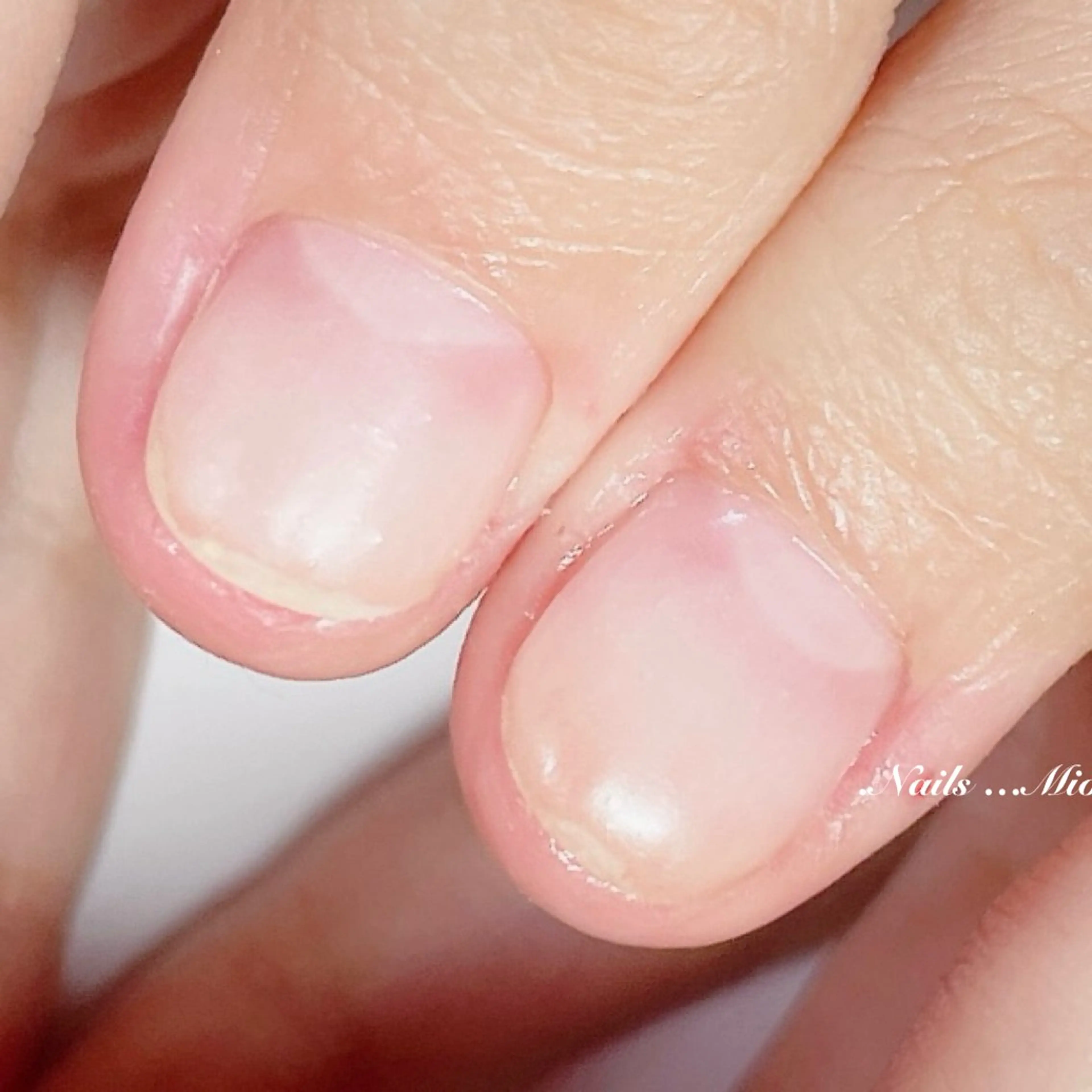 ネイル クリアネイル ジェルネイル .Nails Mio 赤羽西ネイルサロンのネイルデザイン