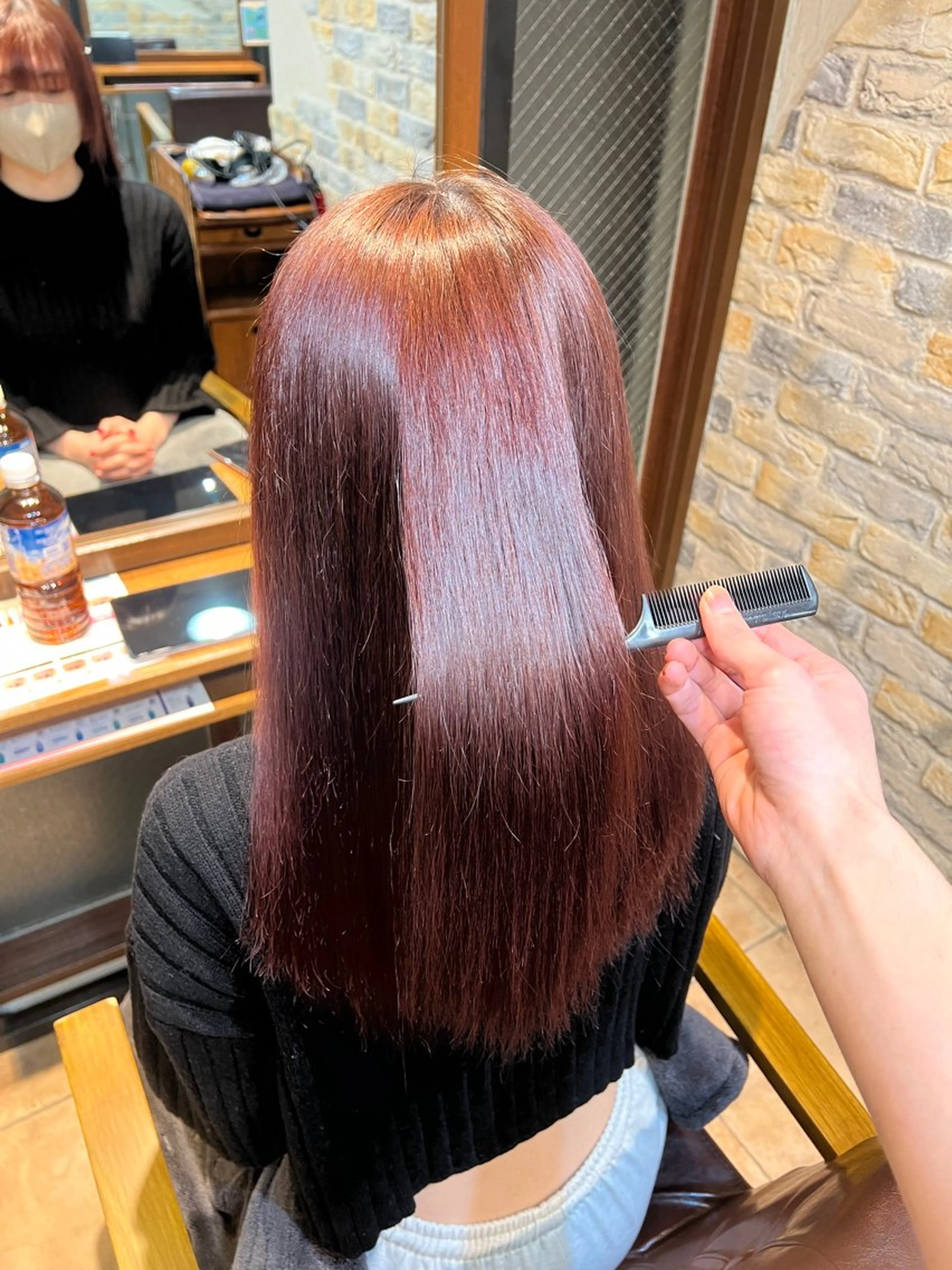 セミロング 縮毛矯正 FLYCKA minoru🪐のヘアスタイル