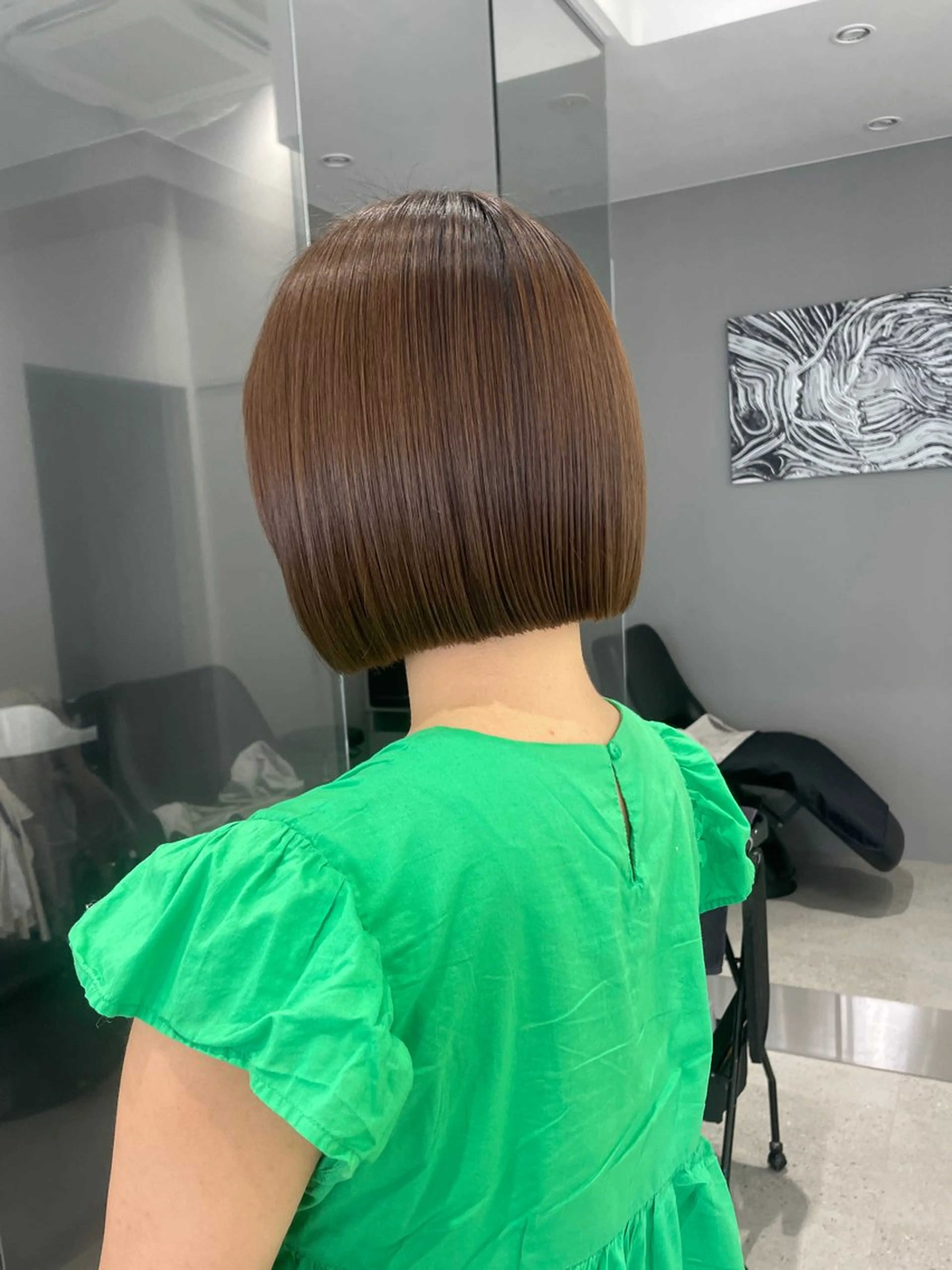 ぷつっと切りっぱなしボブ ‎٠࣪⭑の写真