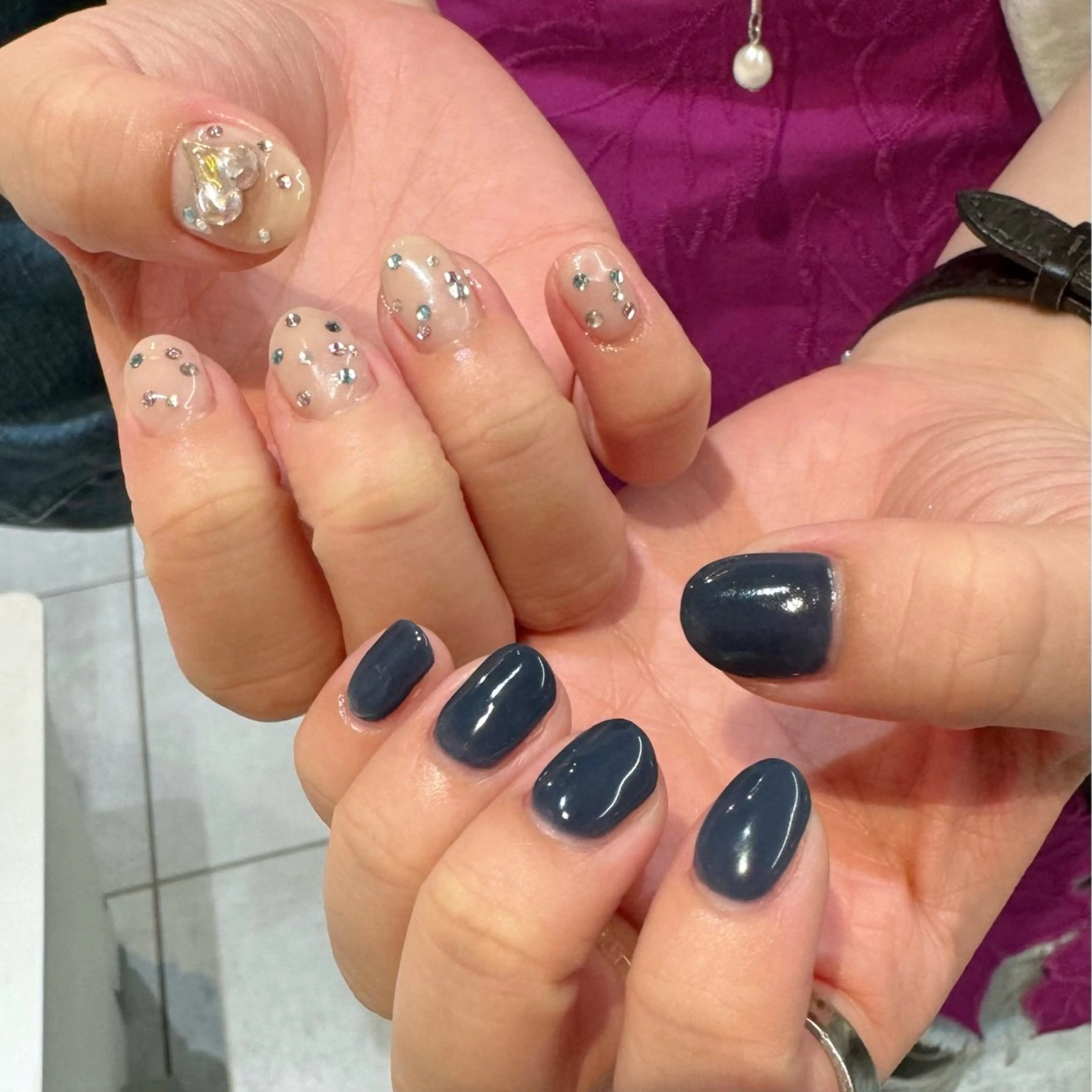 ネイル 持ち込み ハンドネイル ハンドケア Chizuru ☾ ໋のネイルデザイン